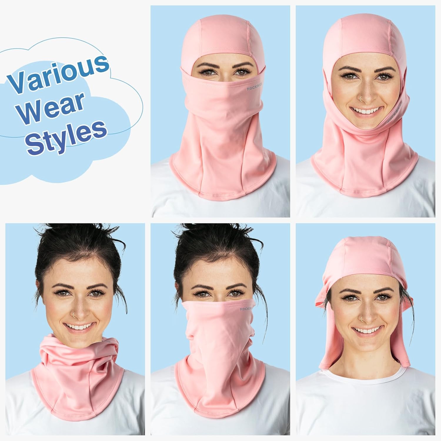 PetginHome – Masque de ski de Balaclava résistant au vent Masque de balaclava Capuchon isotherme d'hiver pour casque de vélo de ski