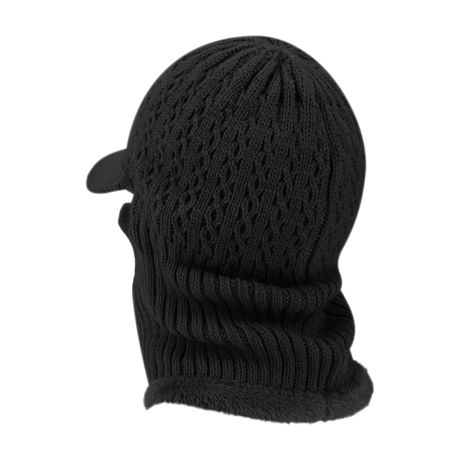 PetginHome- Thermal Cycling Ski Beanie Hat with Neck Warmer, Winter Balaclava for Men &Women