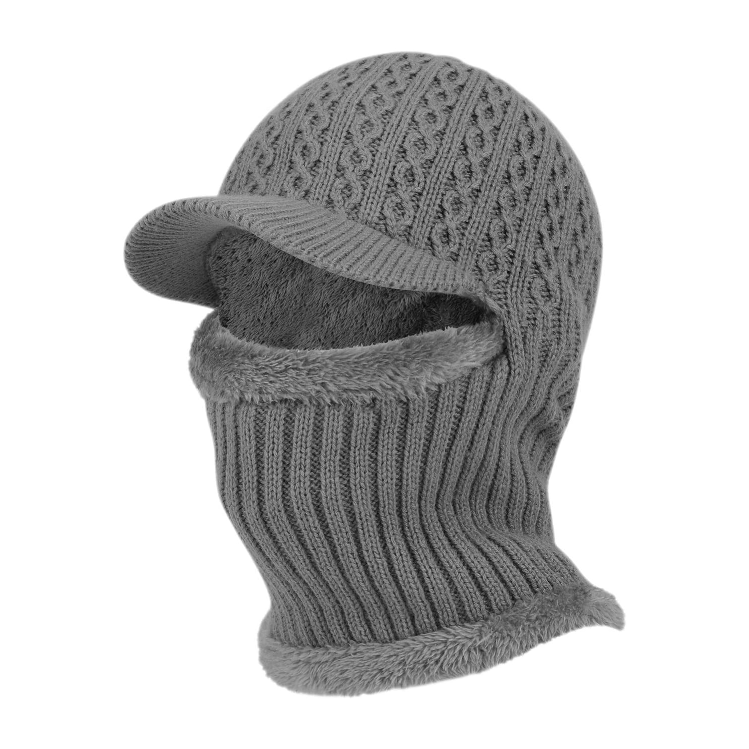 PetginHome- Thermal Cycling Ski Beanie Hat with Neck Warmer, Winter Balaclava for Men &Women