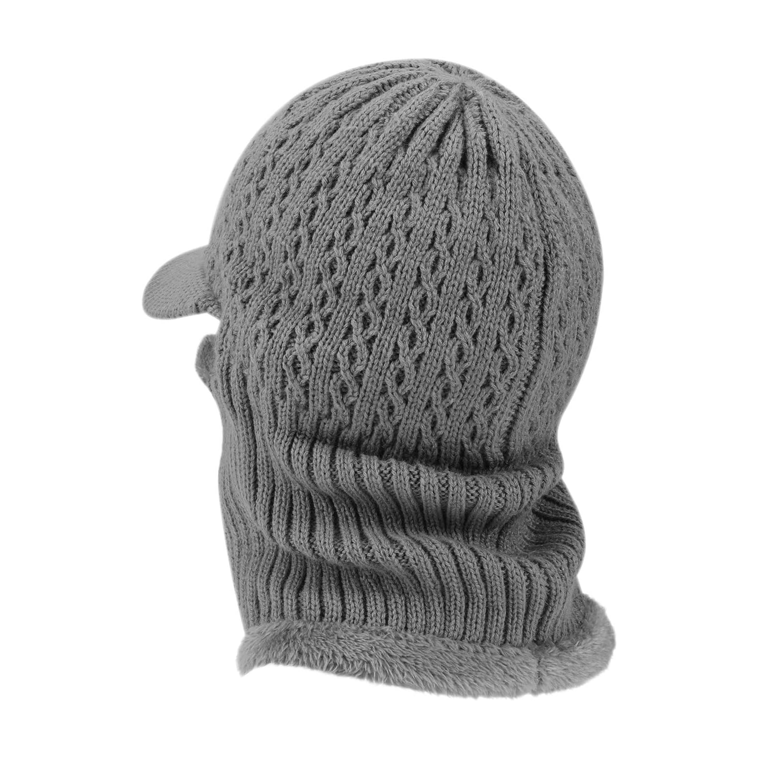 PetginHome- Thermal Cycling Ski Beanie Hat with Neck Warmer, Winter Balaclava for Men &Women