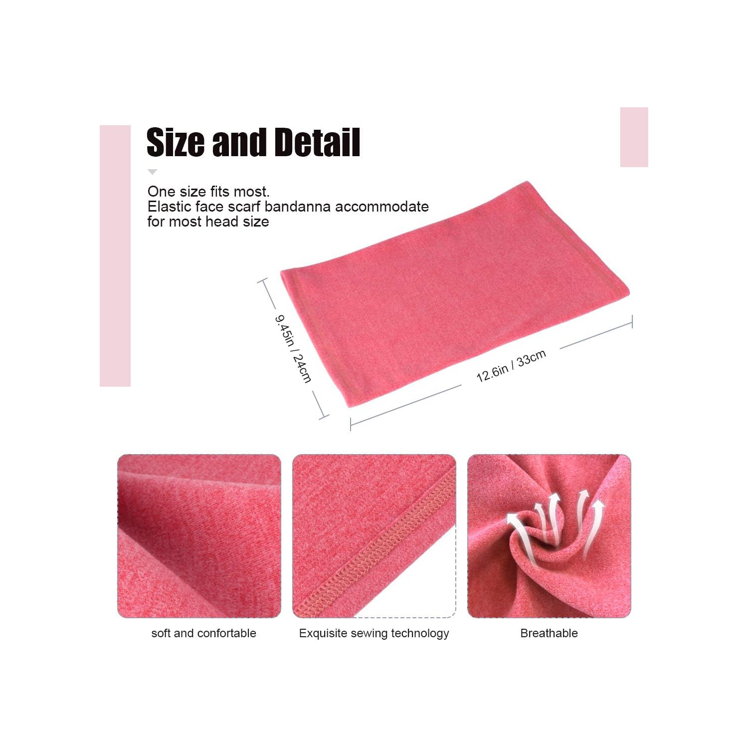 PetginHome- 2 Pack Winter Neck Warmer Gaiter Outdoor Sports,Soft Fleece Windproof Face Cover Mask Scarf Bandana for Men & Women