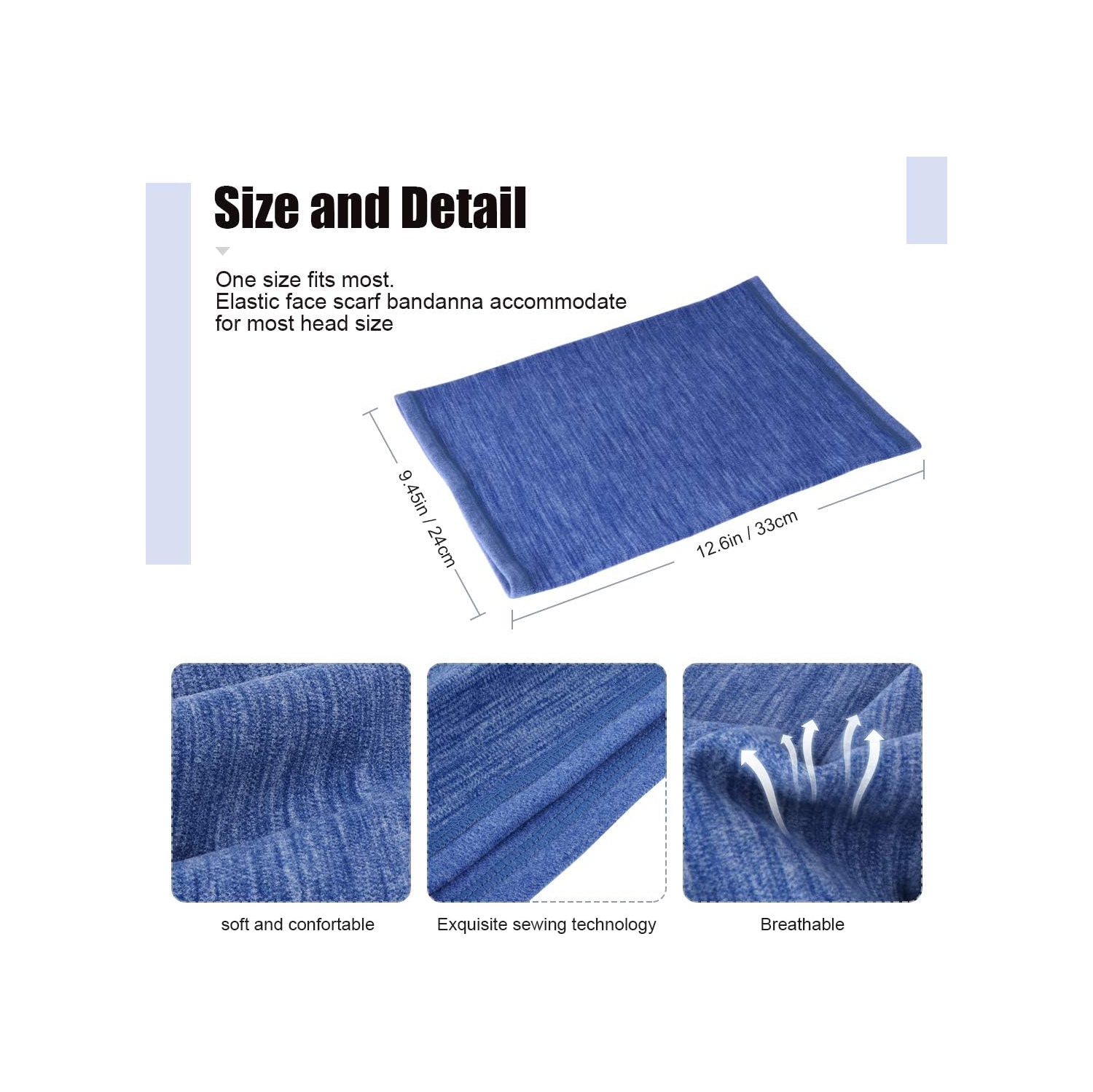 PetginHome- 2 Pack Winter Neck Warmer Gaiter Outdoor Sports,Soft Fleece Windproof Face Cover Mask Scarf Bandana for Men & Women