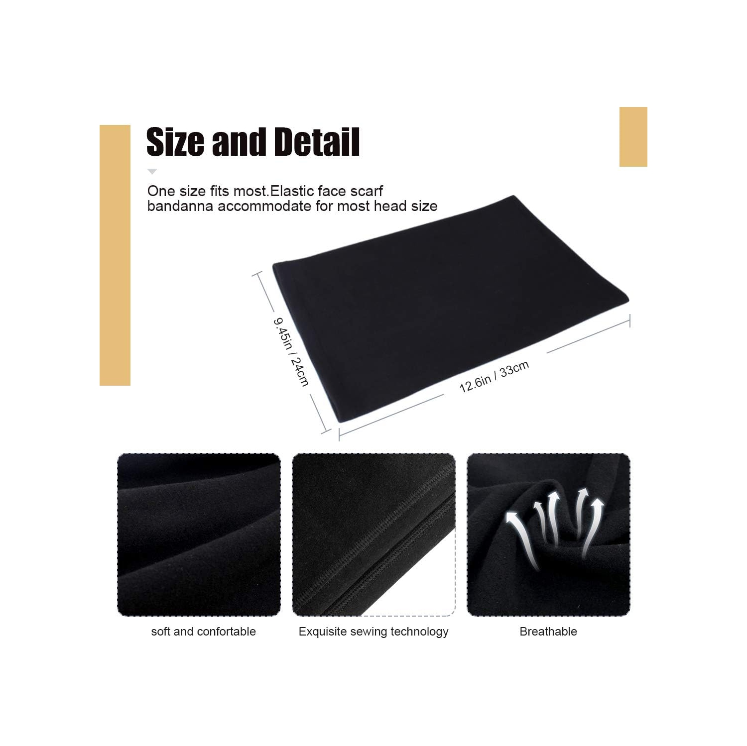 PetginHome- 2 Pack Winter Neck Warmer Gaiter Outdoor Sports,Soft Fleece Windproof Face Cover Mask Scarf Bandana for Men & Women