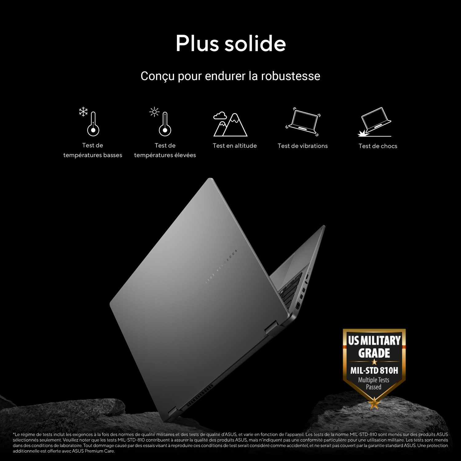 Copilot+ PC 2-en-1 à écran tactile de 16 po Vivobook 16 Flip d'ASUS - Gris mat