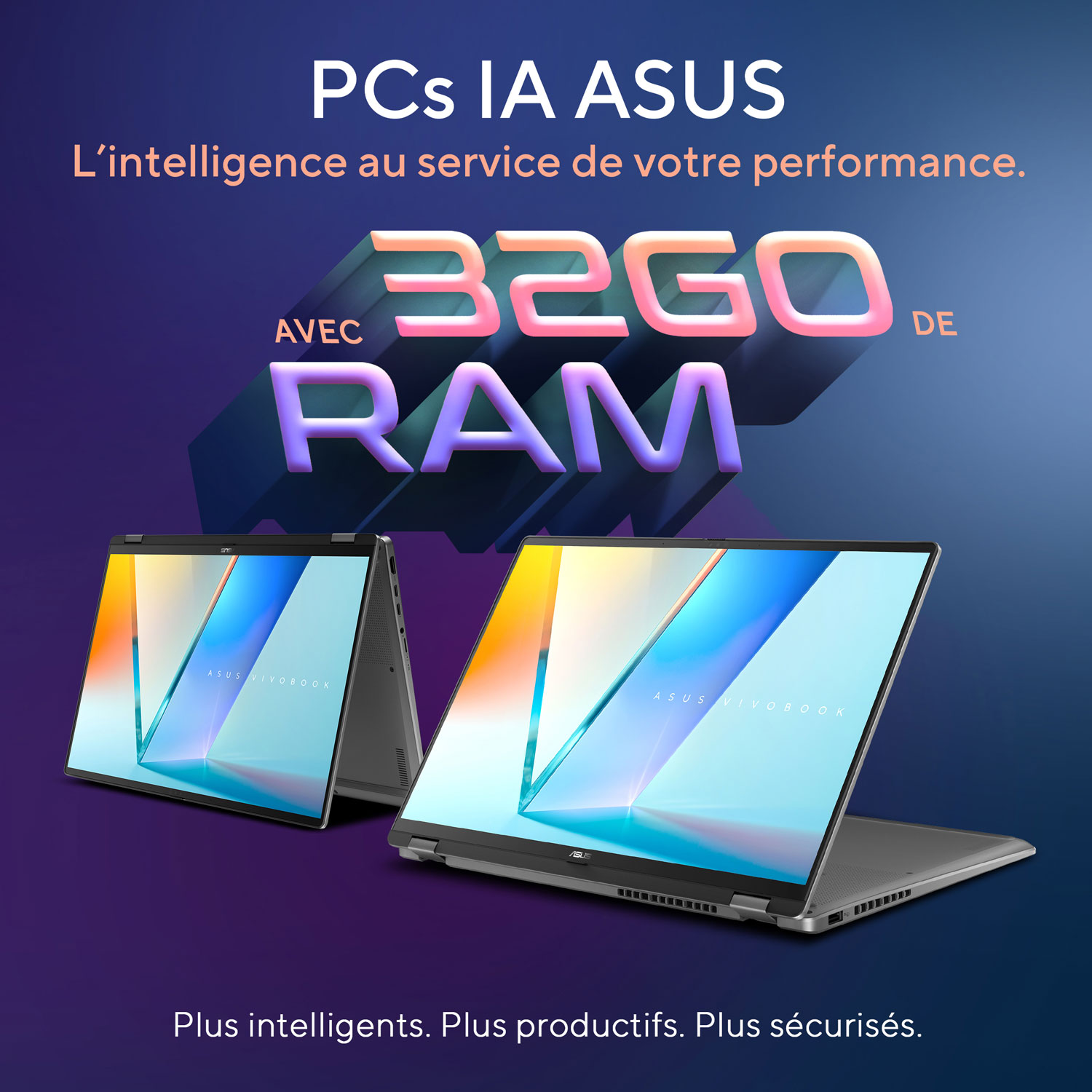 Copilot+ PC 2-en-1 à écran tactile de 16 po Vivobook 16 Flip d'ASUS - Gris mat