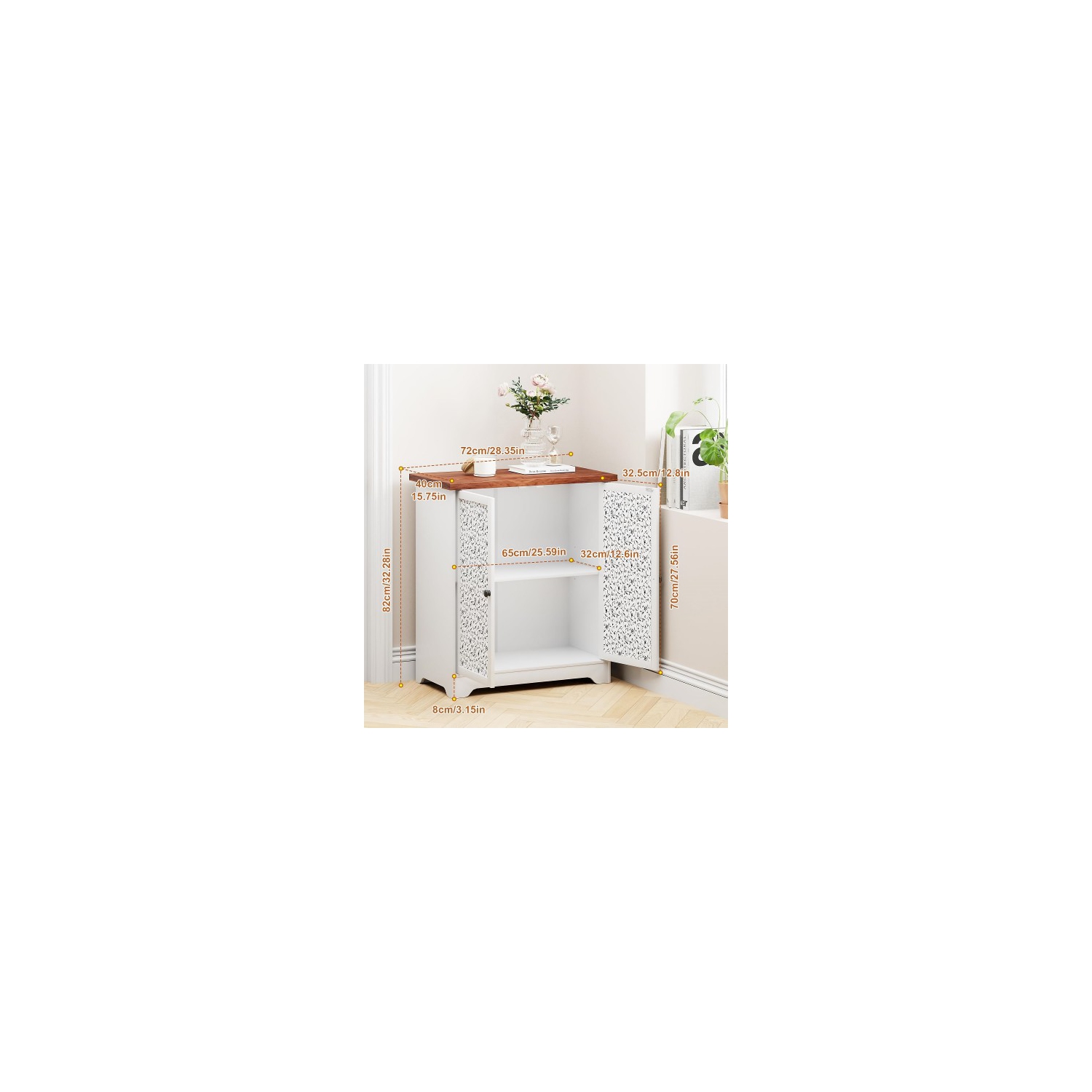 Buffet armoire de rangement avec rangement, armoire de rangement d'appoint avec portes à motifs pour la maison, le salon, la cuisine, l'entrée