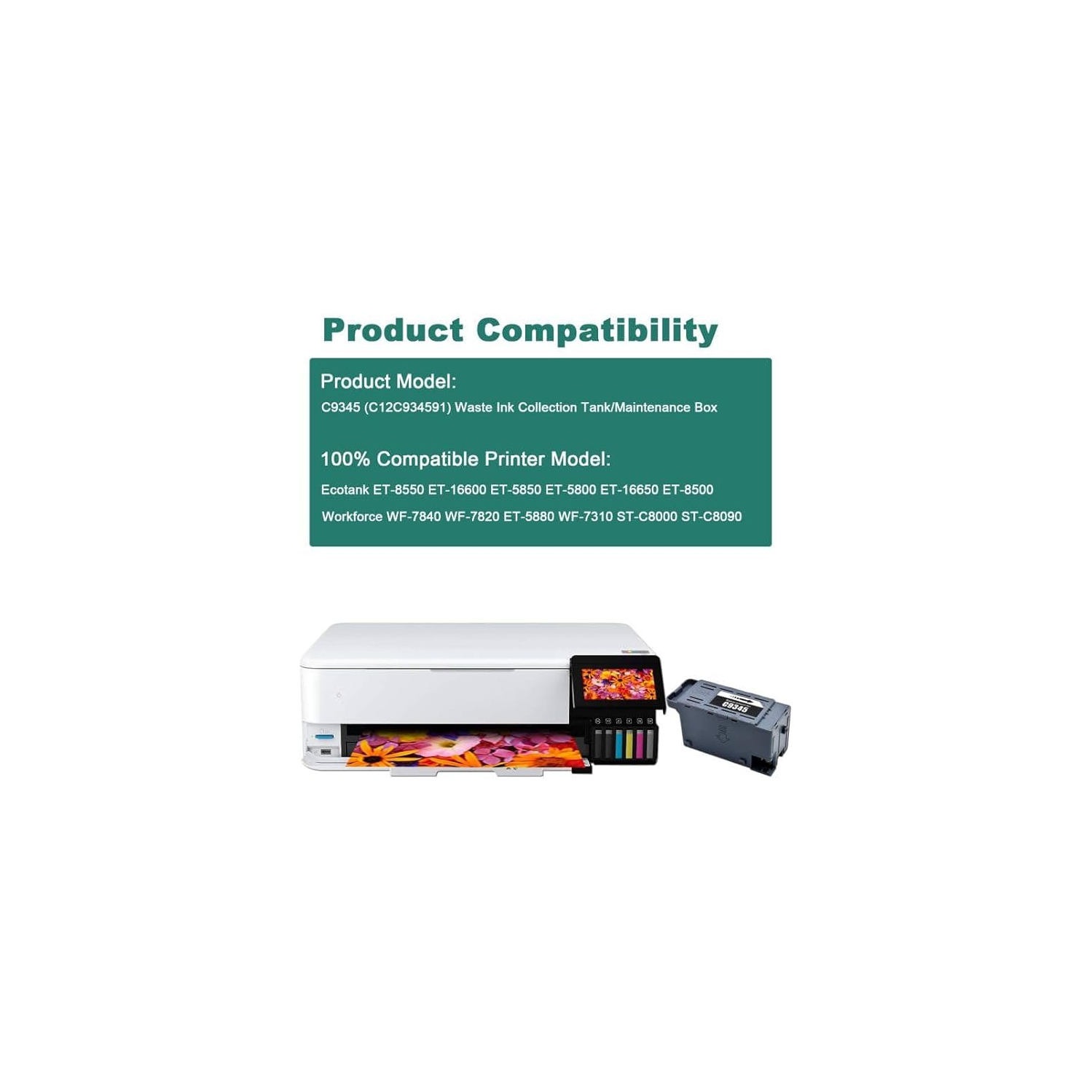 Boîte de maintenance C9345 C12C934591 Collecteur de déchets pour imprimante ET-5880 ET-5850 ET-5800 ET-16600 ET-16650 Workforce Pro WF-7820 WF-7840