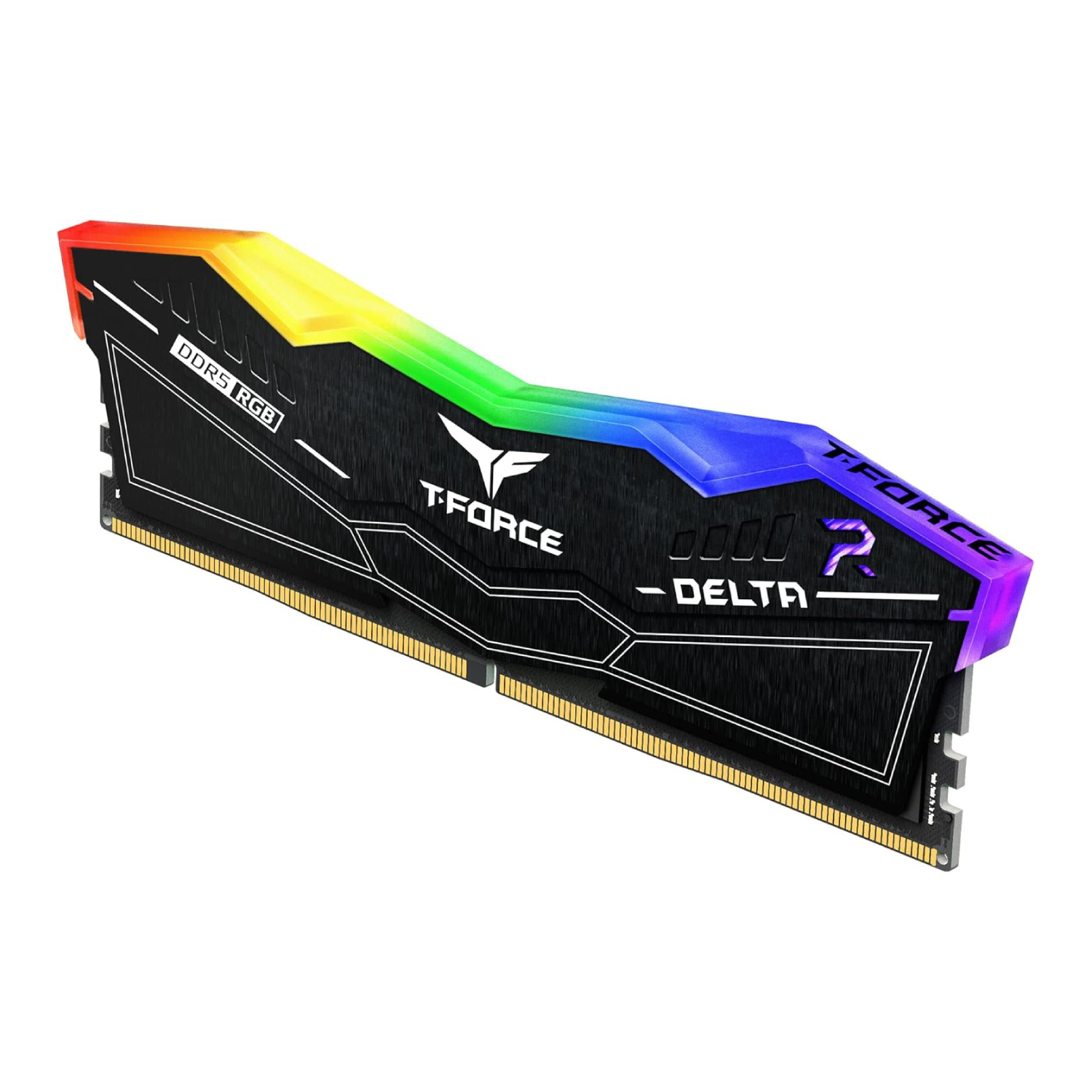 Mémoire vive de bureau TEAMGROUP T-Force Delta RGB DDR5 32&nbsp;Go 5200&nbsp;MHz PC5-41600 CL40, remis à neuf (bon état)