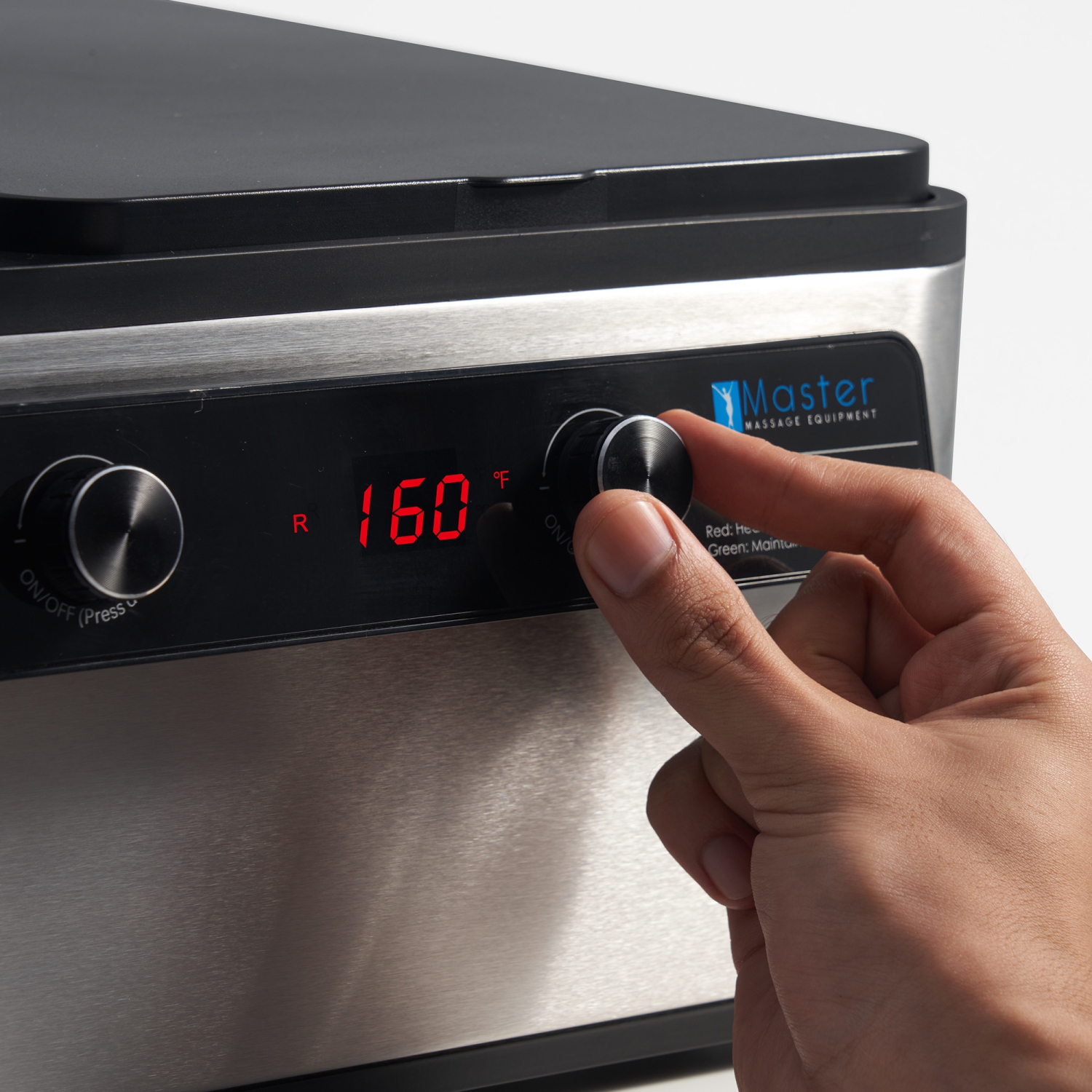 Master Massage Professional Electric 2 in 1 Massage Stone Heater/Steam Cooking Heater & 3 Bottle Massage Oil & Lotion &Gel Warmer-Digital