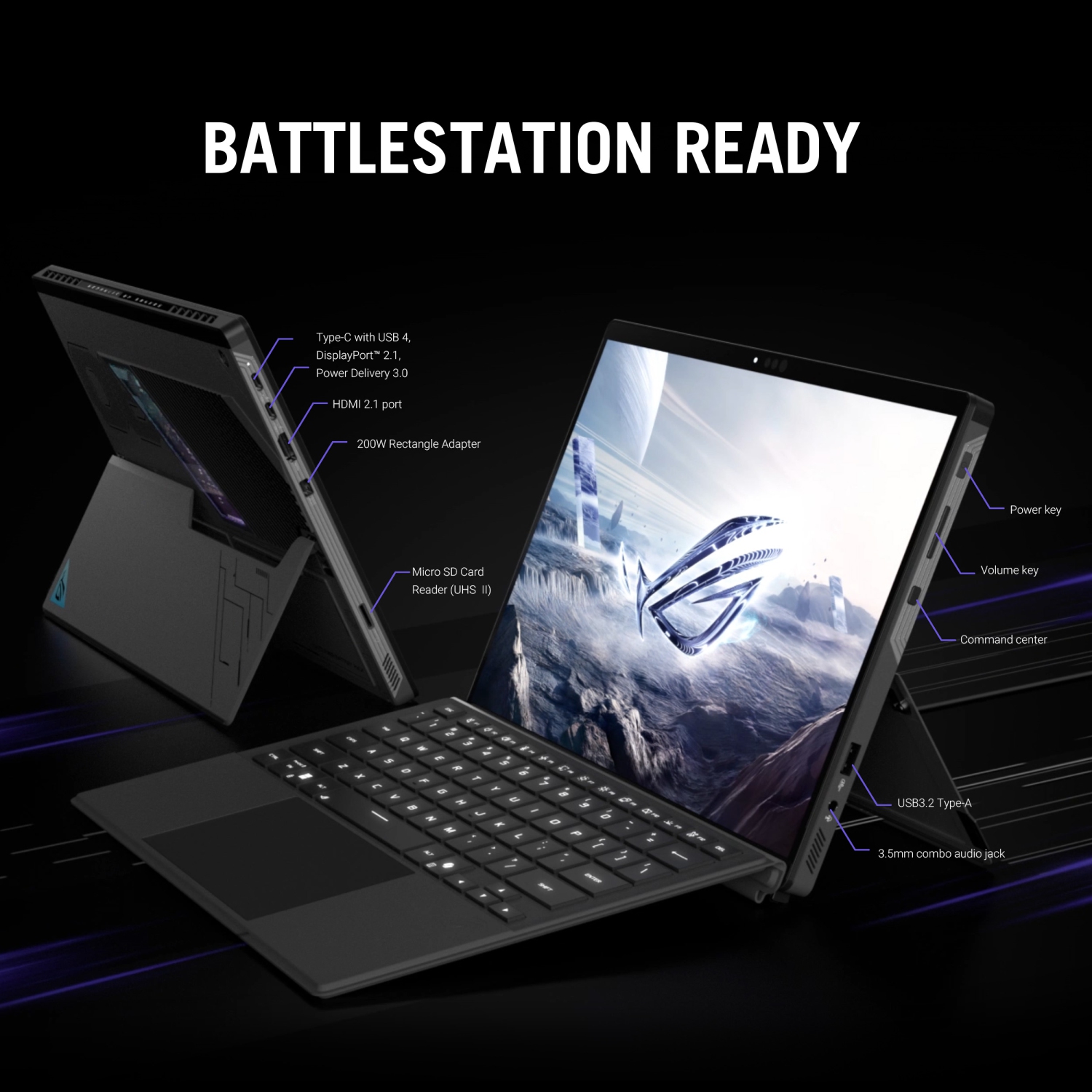 ROG Flow Z13 2-in-1 Gaming Laptop (13" 2.5K Nebula Display / AMD Ryzen AI Max 395+ / 32GB RAM / 1TB SSD / Windows 11 Pro / Long Battery Life/