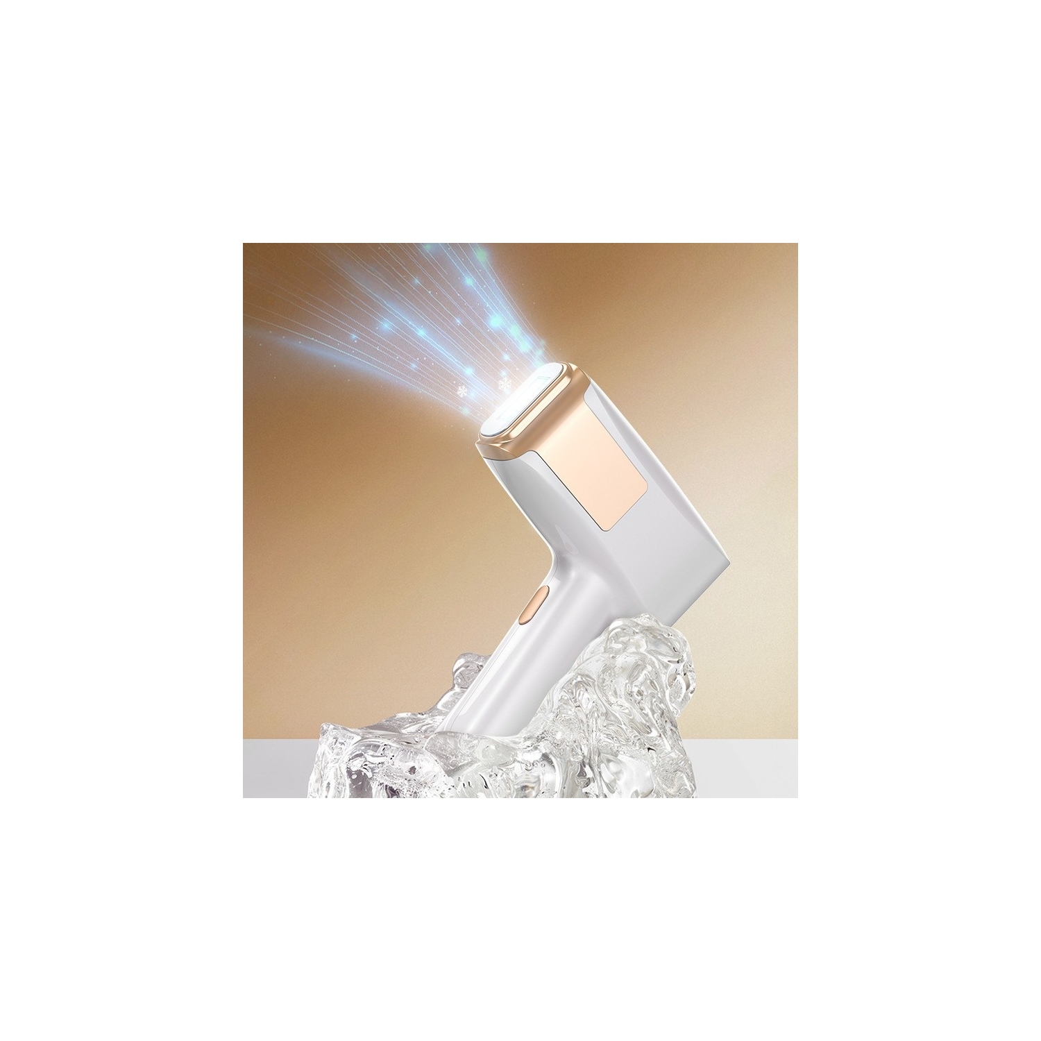 Freezing Point Painless Hair Shaver Strong Pulse Epilator IPL Hair Removal Device Laser Epilator for Home Use-White