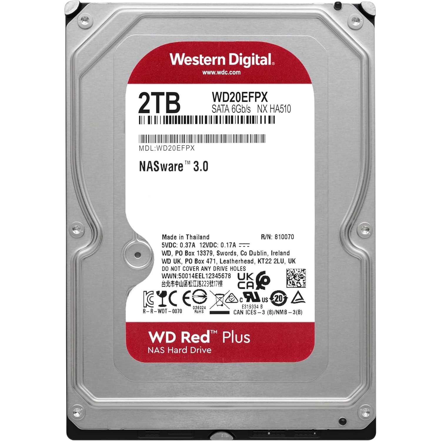 WD20EFPX de Western Digital – Disque dur interne 2 To haute performance pour un stockage fiable