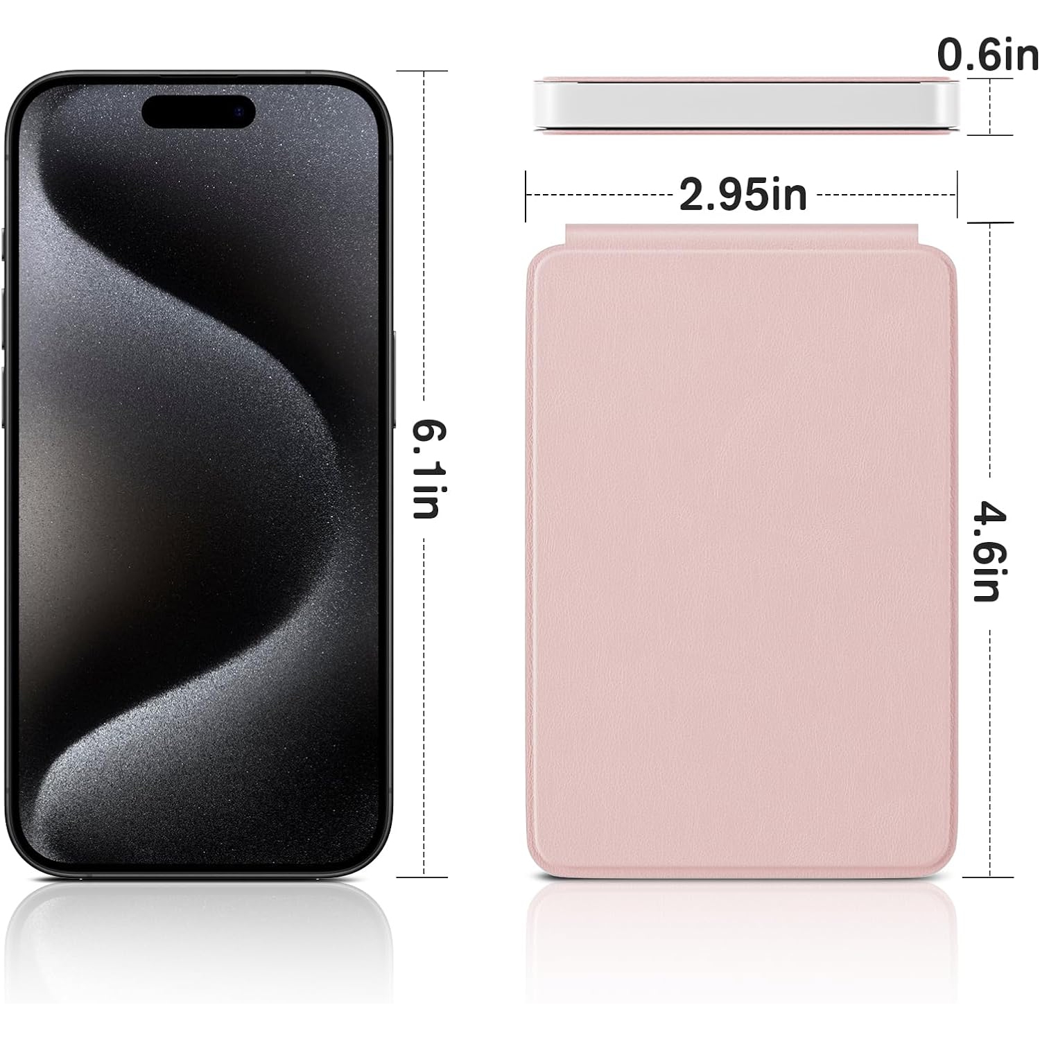 Miroir de maquillage de voyage, miroir de maquillage LED portatif de 4,6&nbsp;po * 2,95&nbsp;po, miroir de toilette tactile à intensité réglable à 3