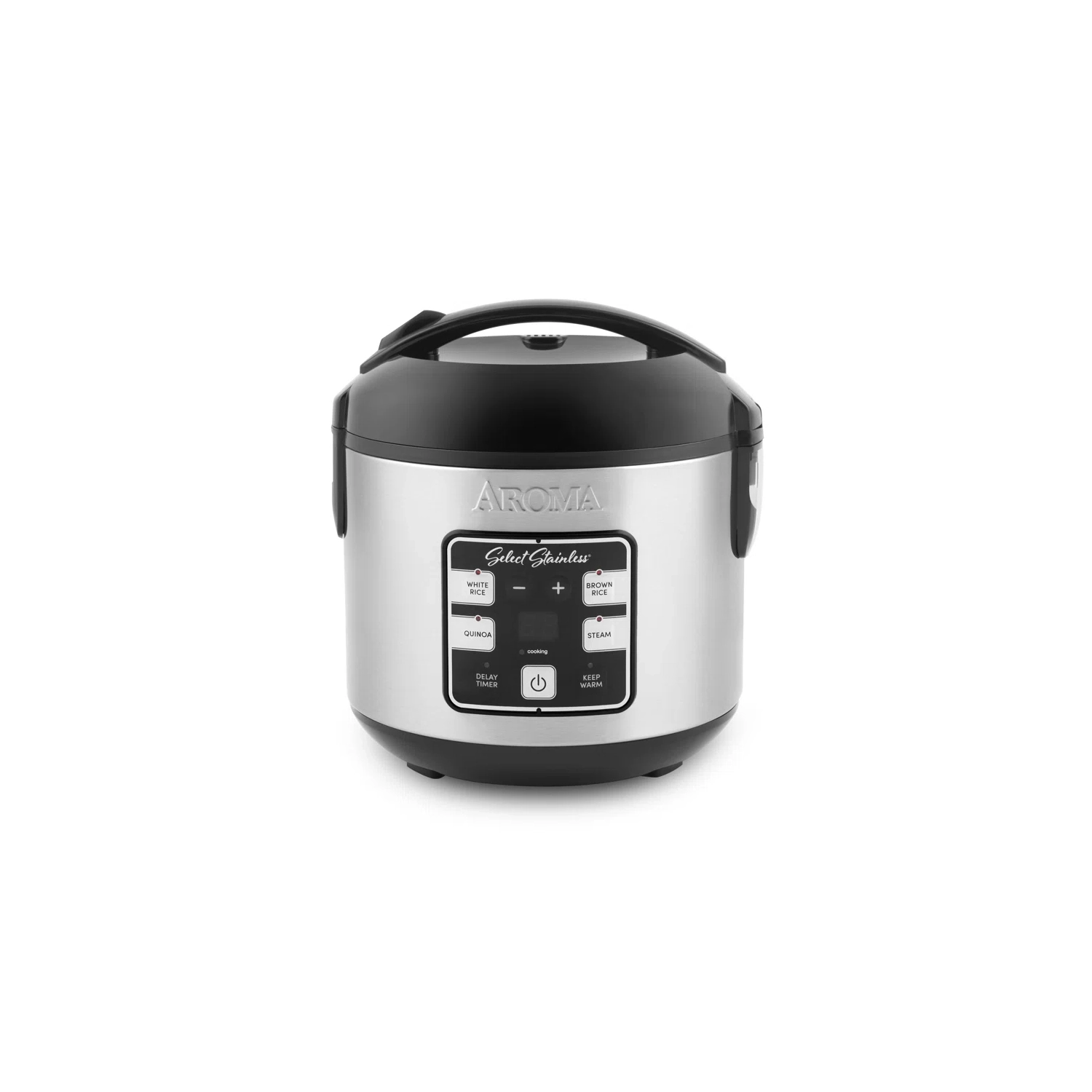 Aroma Select 4-Cup Stainless Rice Cooker & Multicooker, 2 Qt