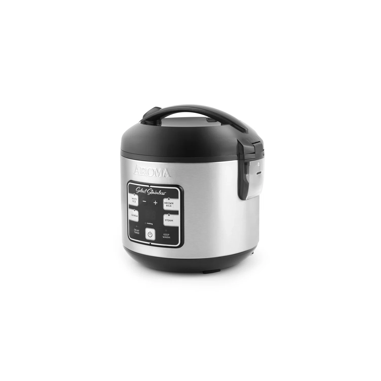 Aroma Select 4-Cup Stainless Rice Cooker & Multicooker, 2 Qt