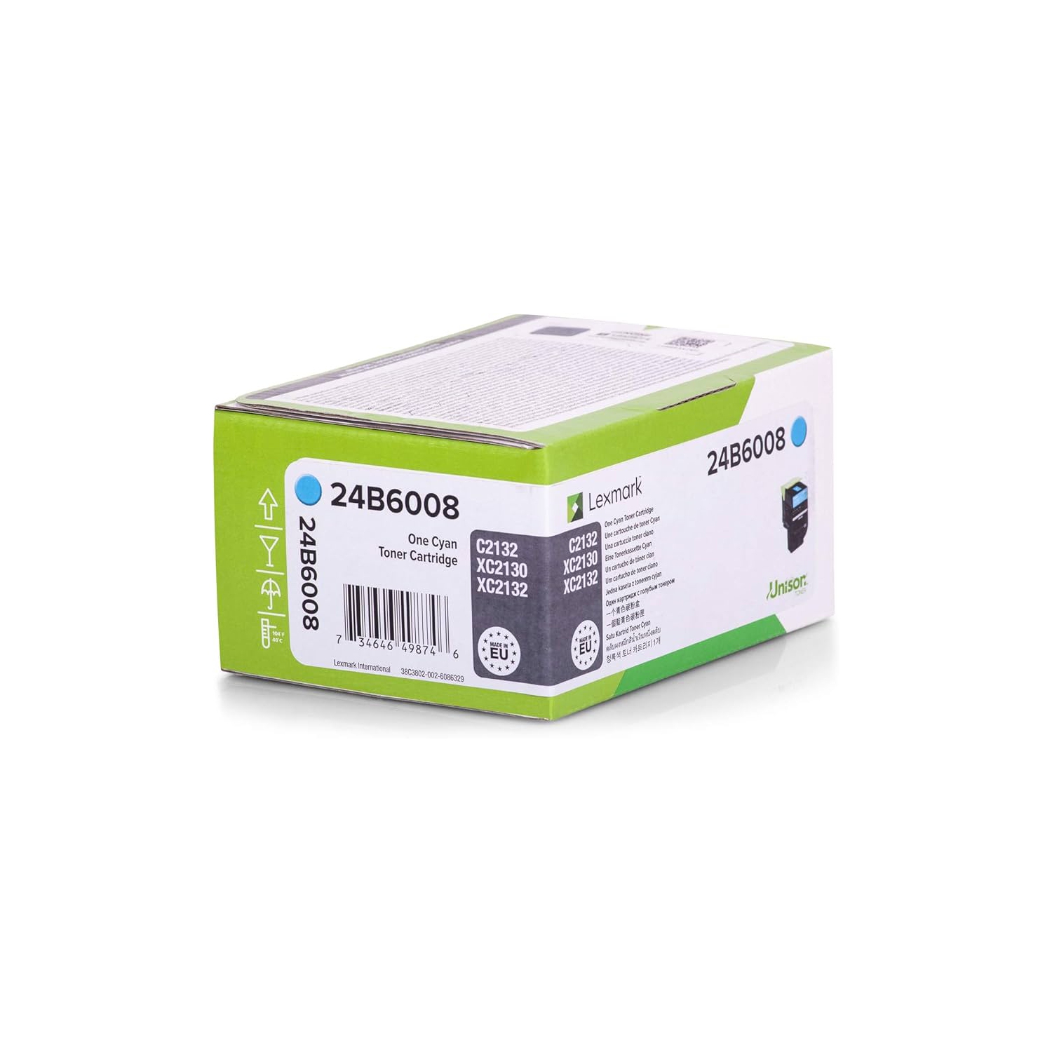 ** GARANTIE DE 365 JOURS ** LEXMARK 24B6008. Cartouche d'encre en poudre cyan authentique, pour&nbsp;: C2132, XC2130, XC2132. Par AZURIX-DEALS CANADA
