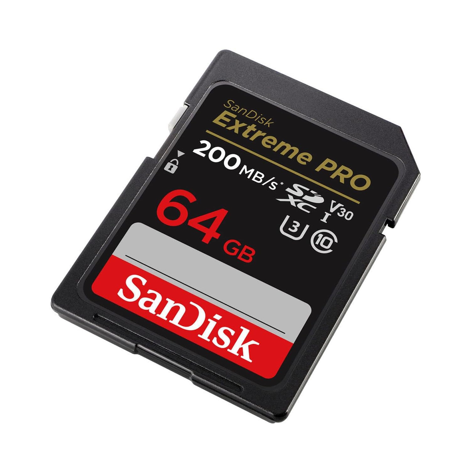SanDisk Extreme PRO 64GB UHS-I U3 SDXC Memory Card for 4K Ultra High Definition Photos and Videos Plus a USB 2.0 Card Reader