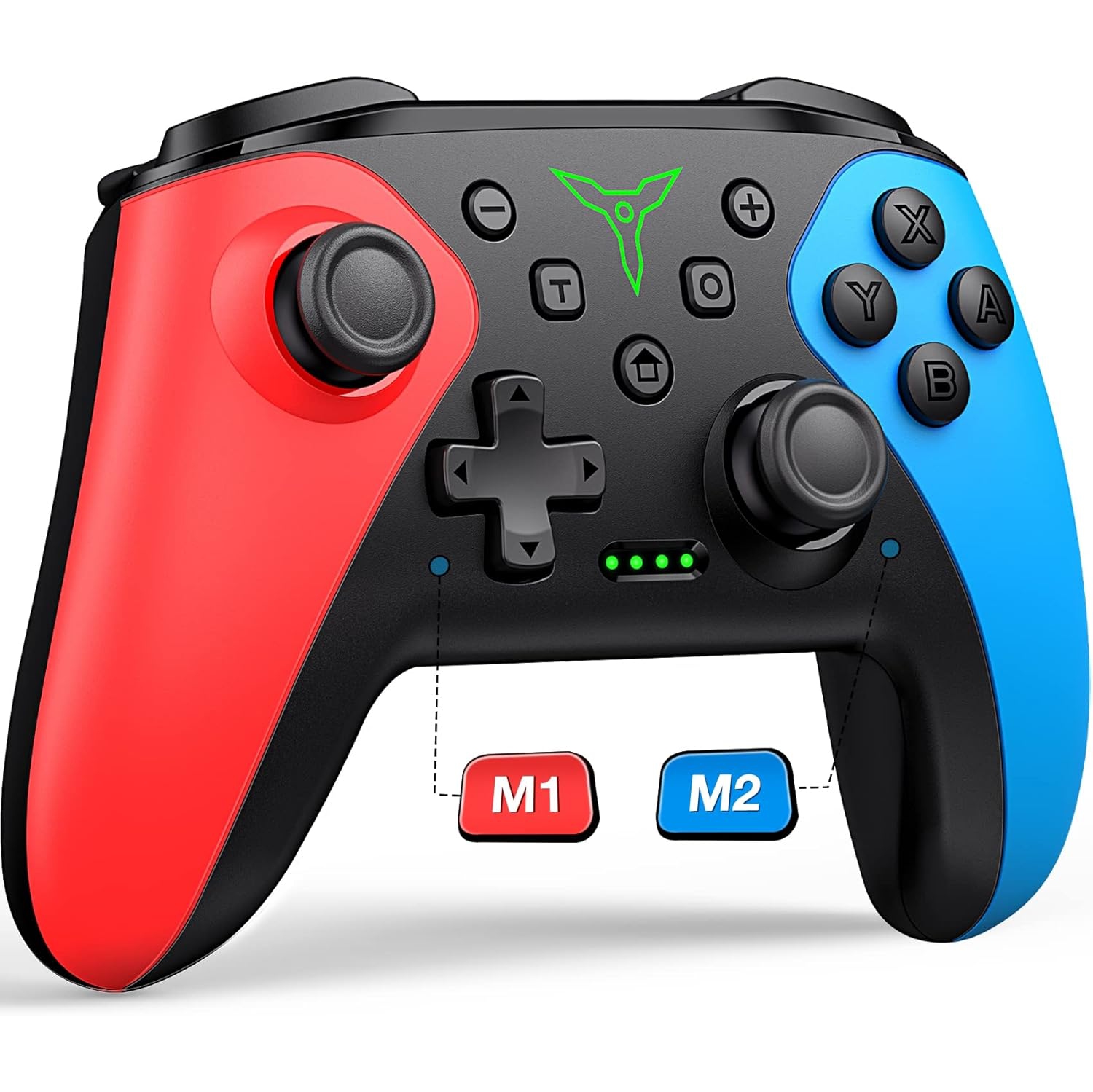 Manette Switch sans fil pour Nintendo Switch/Lite/OLED, avec une sensation de toucher de la souris sur les boutons arrière, avec fonction de réveil,