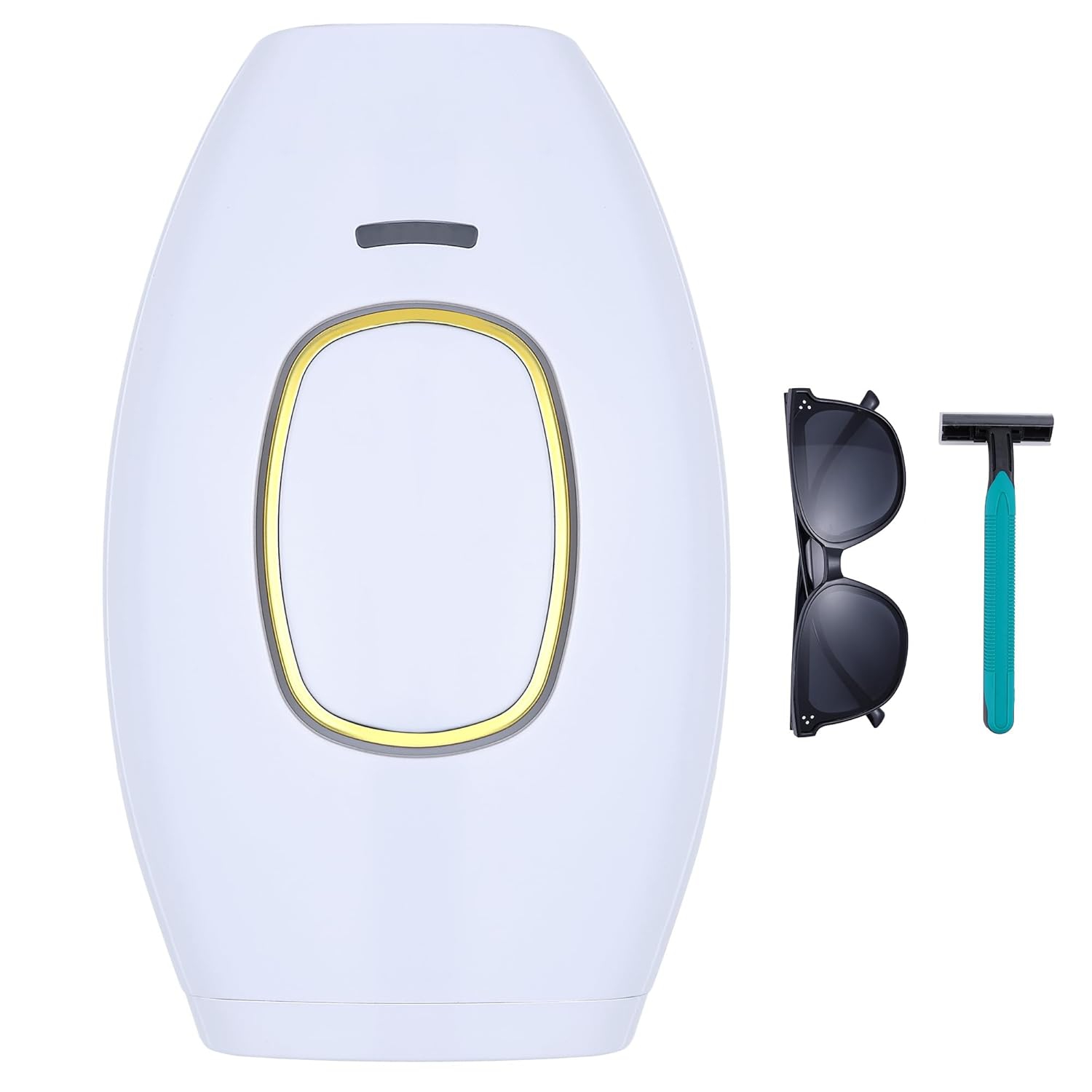 IPL Laser Hair Removal Device,USB Painless Home Hair Removal Device for Face Legs and Body-White