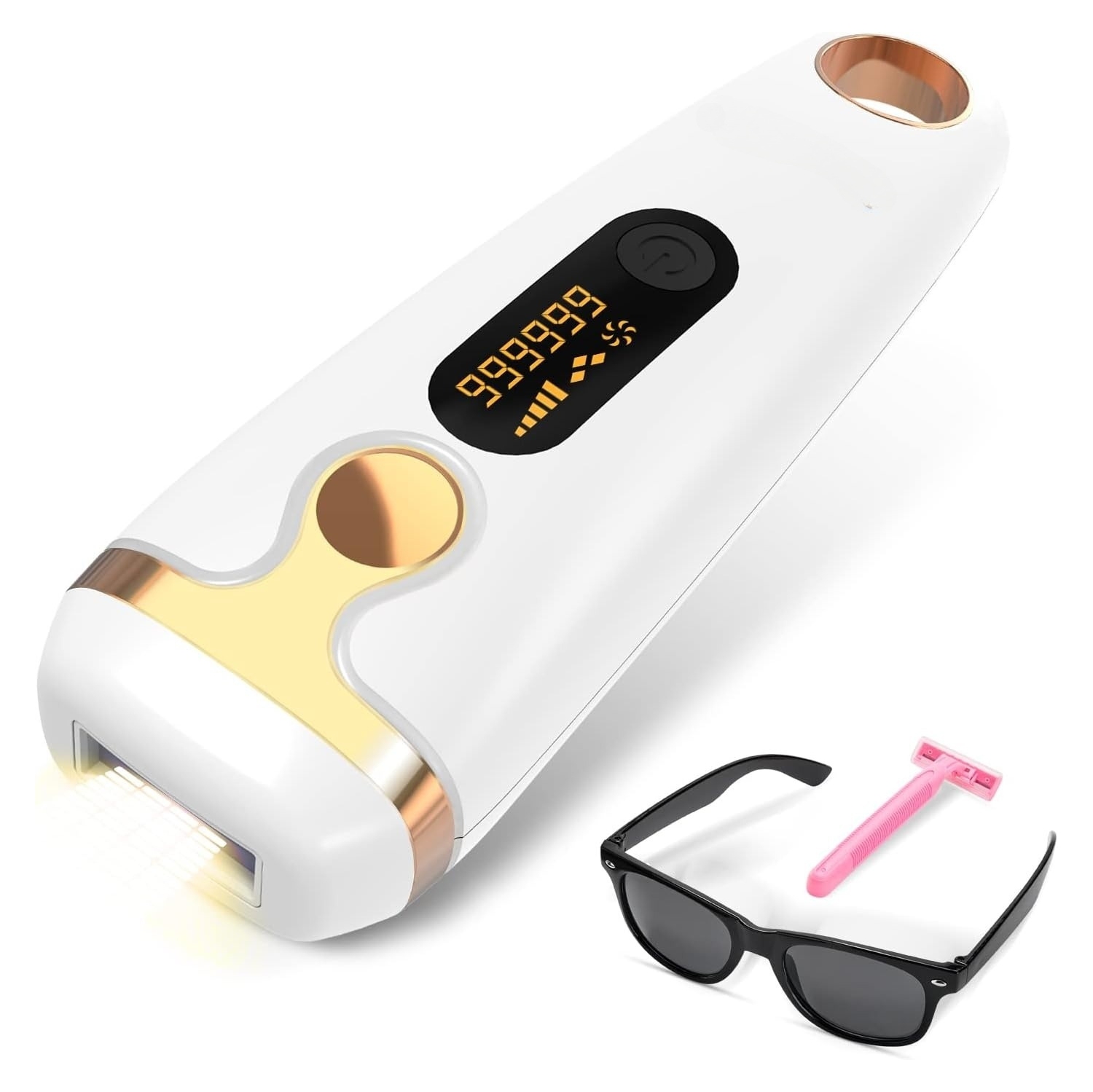 Appareil d'épilation laser IPL Dispositif d'épilation permanent sans douleur réduisant la repousse des cheveux appropriée pour une utilisation à