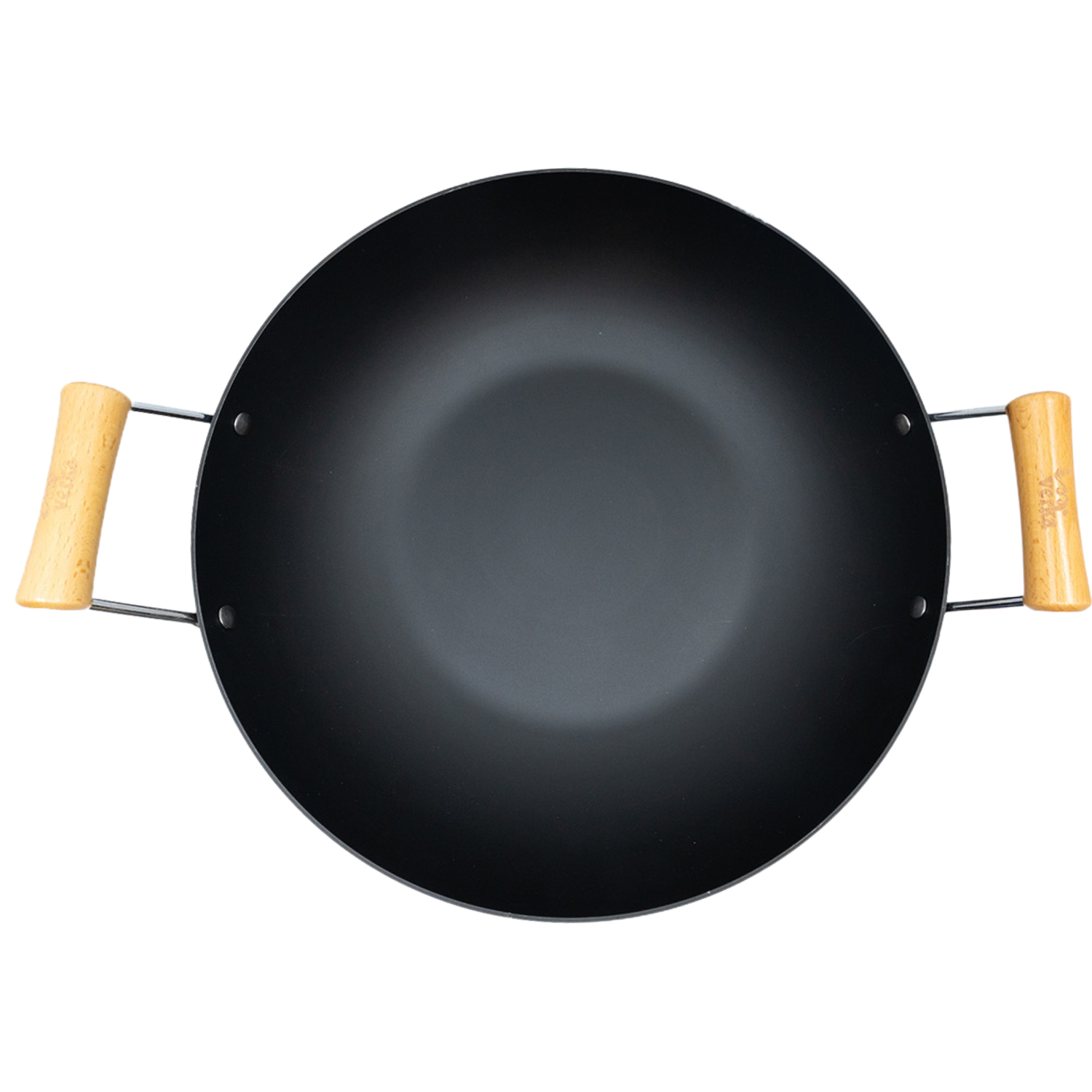 Verka Anodised Iron Wok, 36 cm