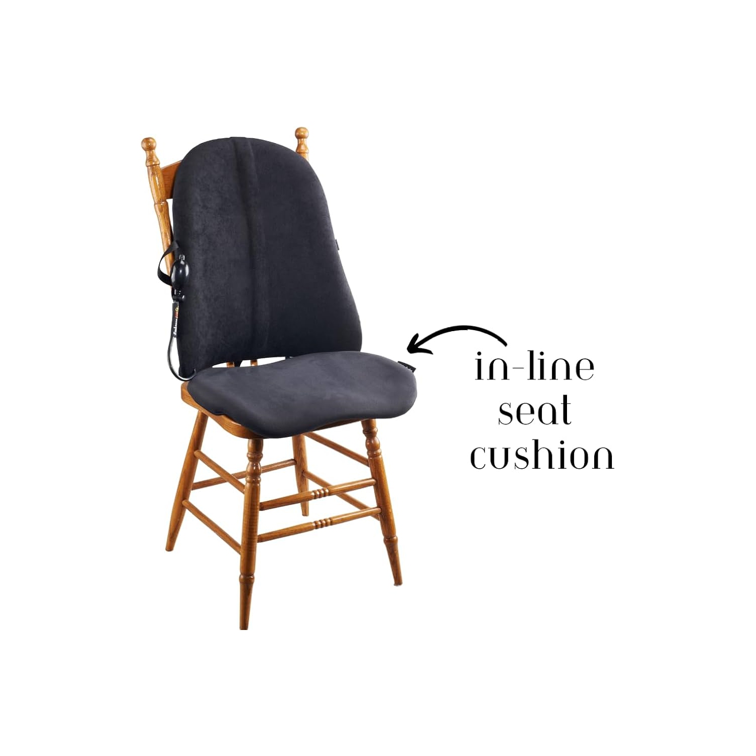 EmbraceAirPlus Deluxe Backrest & Inline Seat Cushion Combo - BLK