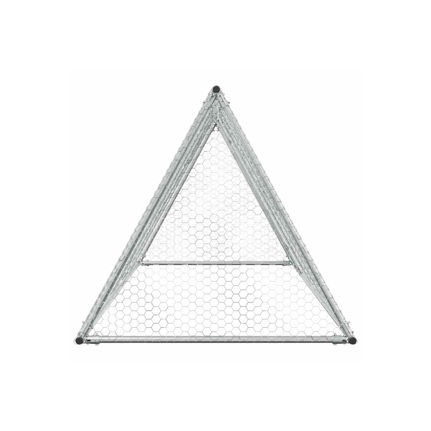 vidaXL Chicken Cage Silver 200x105x91 cm Galvanised Steel