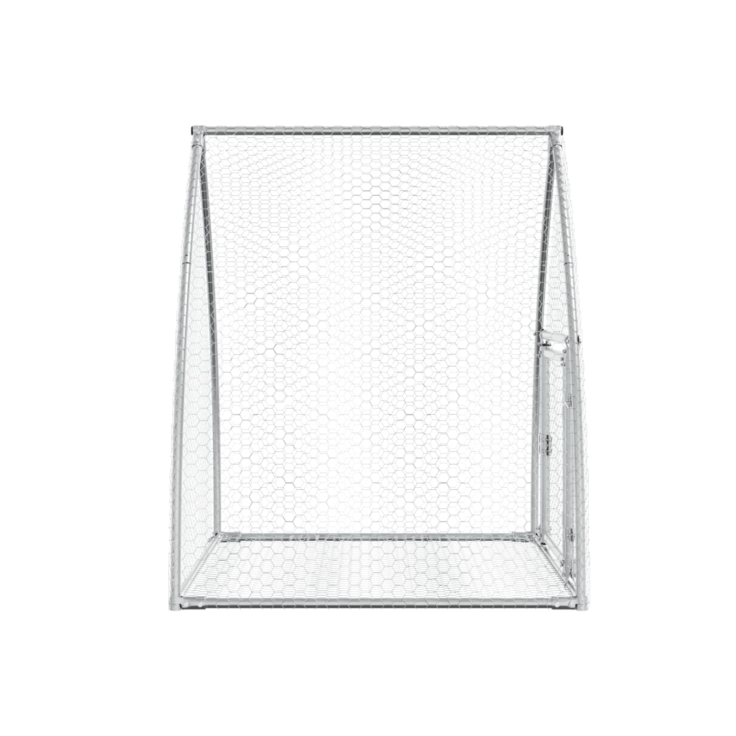 vidaXL Rabbit Hutch Silver 100x105x120 cm Galvanised Steel