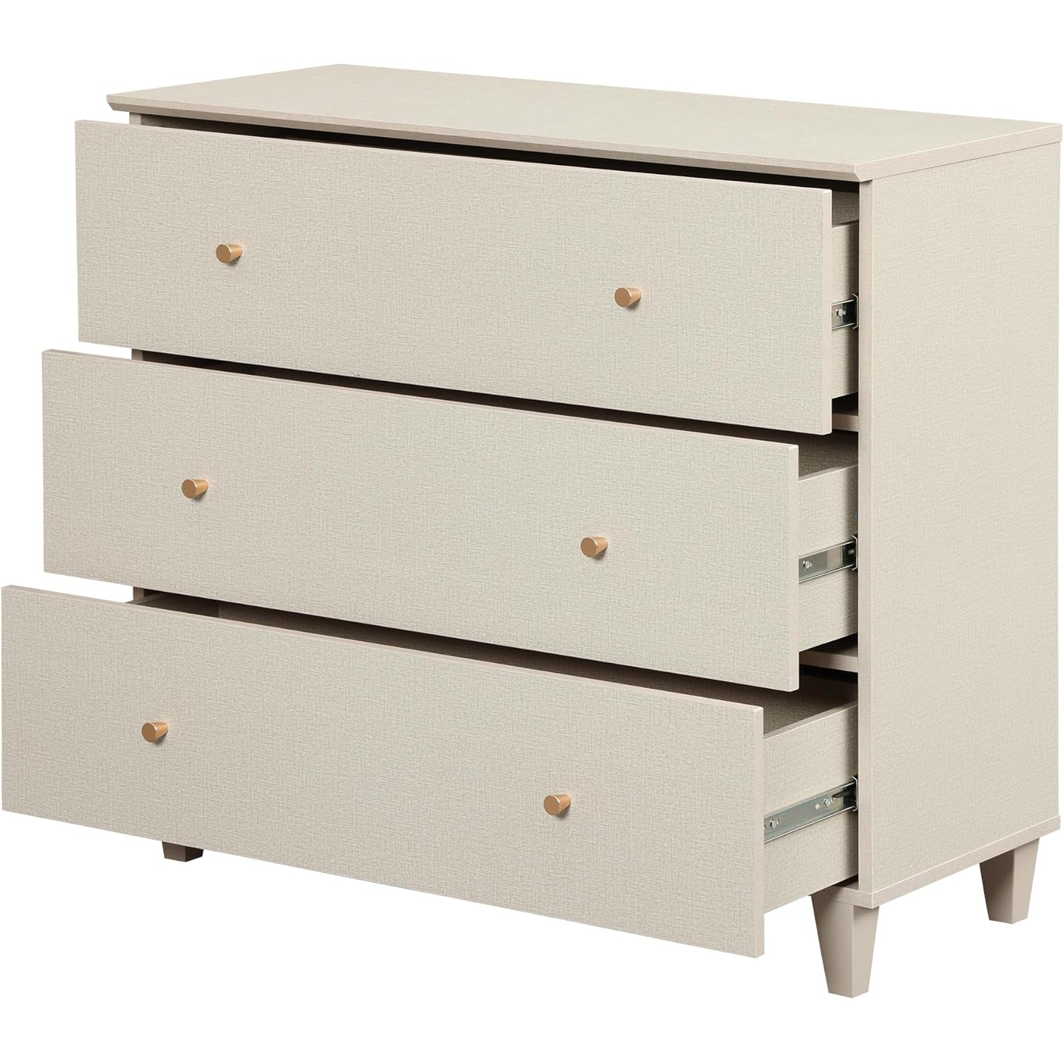 Table de chevet avec 3 grands tiroirs pour la chambre, commode commode en bois moderne, grande table de chevet, grande table d'appoint pour le salon,