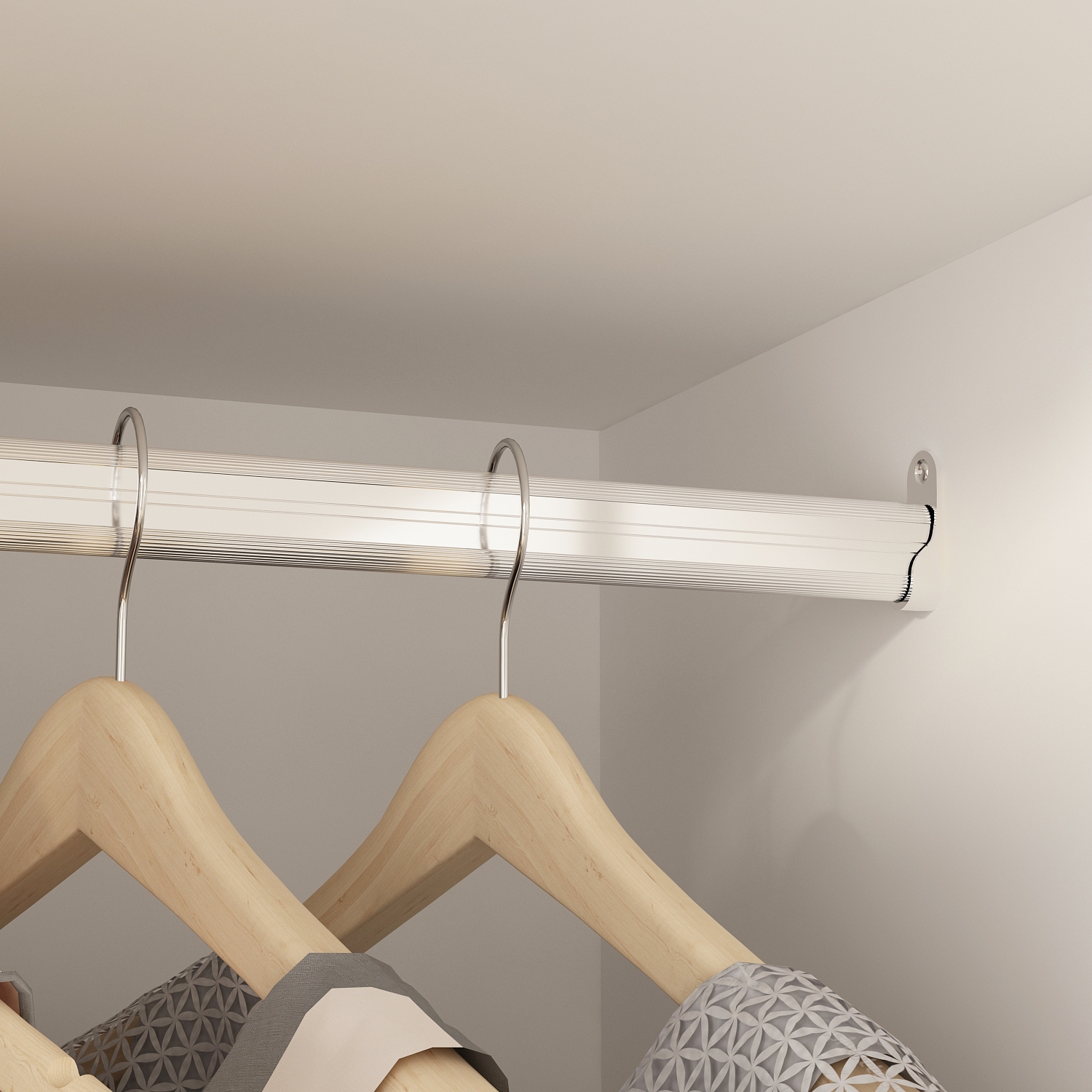 Garde-robe autonome blanc Homsee avec tringles suspendues, tablettes réglables et 5 tiroirs – Espace de rangement spacieux pour la chambre à coucher,