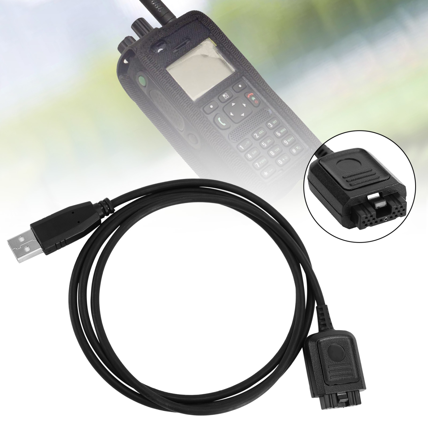 Câble de programmation USB Pmde 4129&nbsp;A pour radio Walki Talkie Mtp3100 3150 3250 6550