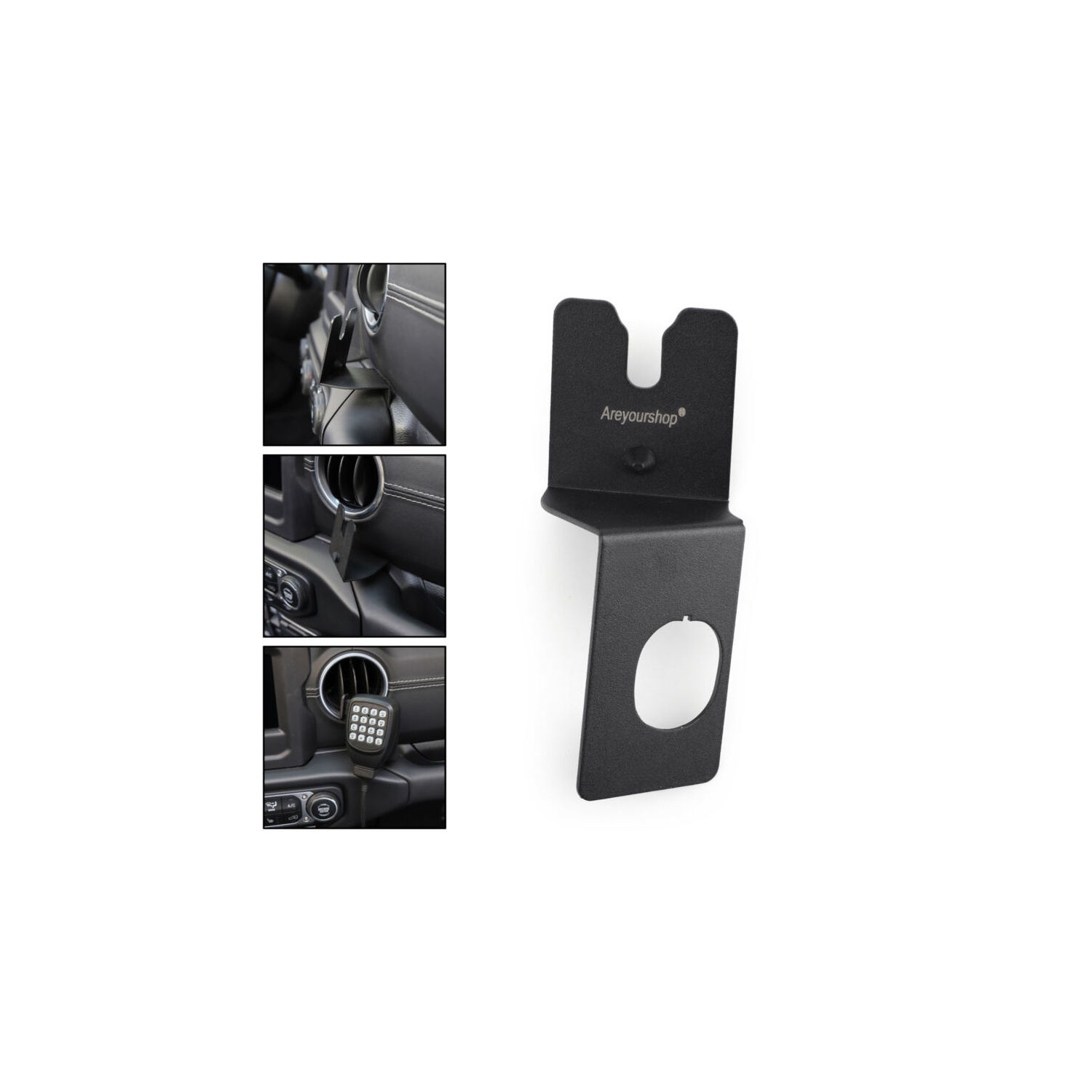 Porte-émetteur-récepteur radio CB en alliage d'aluminium pour Wrangler JL 2018+ US T5