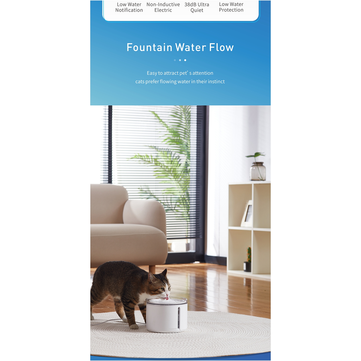 Dogness D09 Pet Water Fountain 2.2L