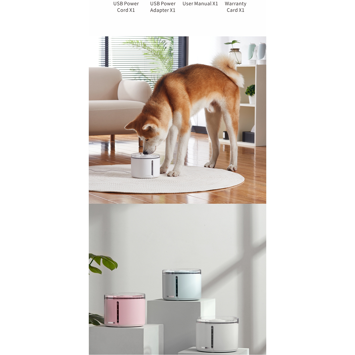 Dogness D09 Pet Water Fountain 2.2L