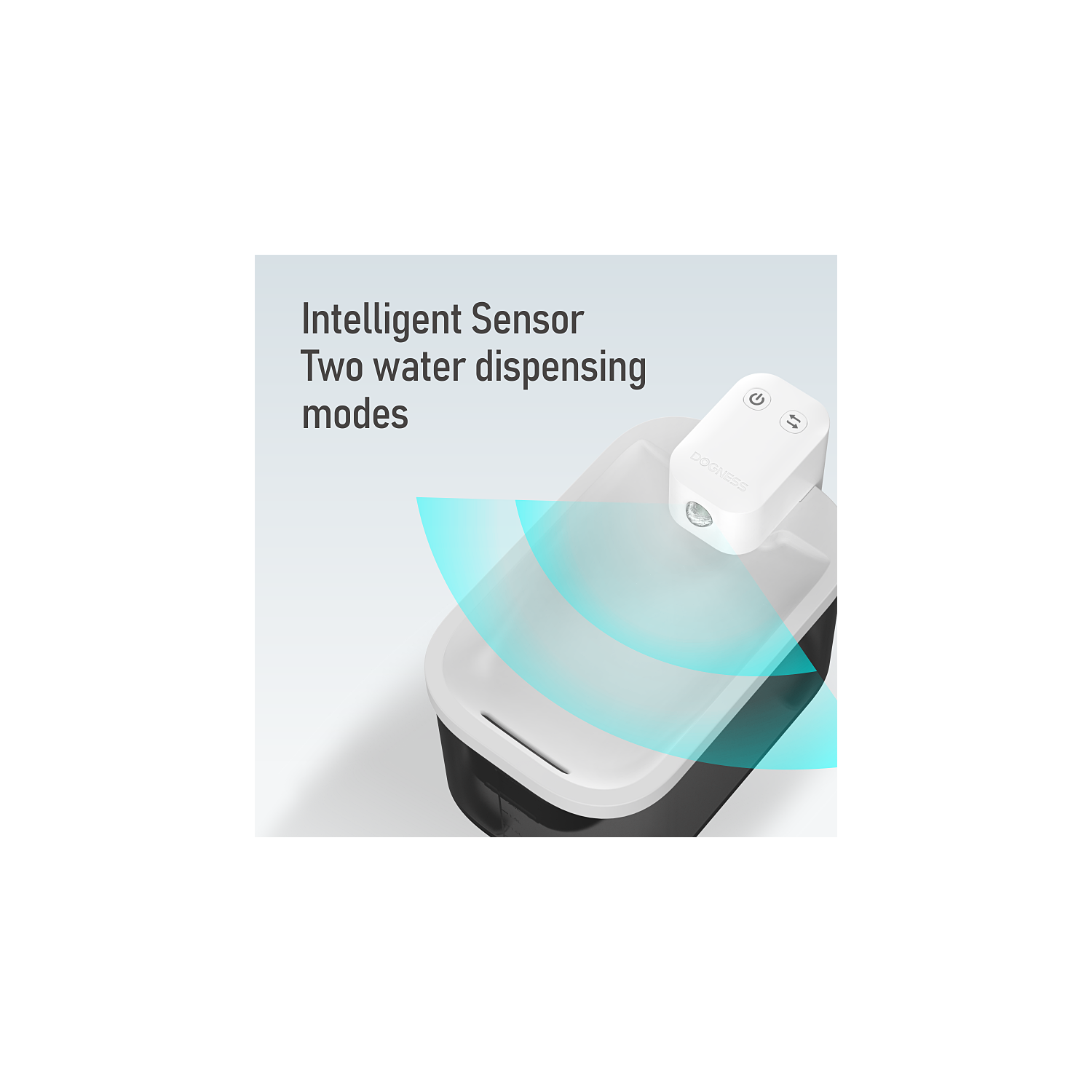 Fontaine d'eau sans fil pour chat 3&nbsp;L de DOGNESS, Fontaine à filtration ultra haute de qualité pour animal de compagnie 5000&nbsp;mAh