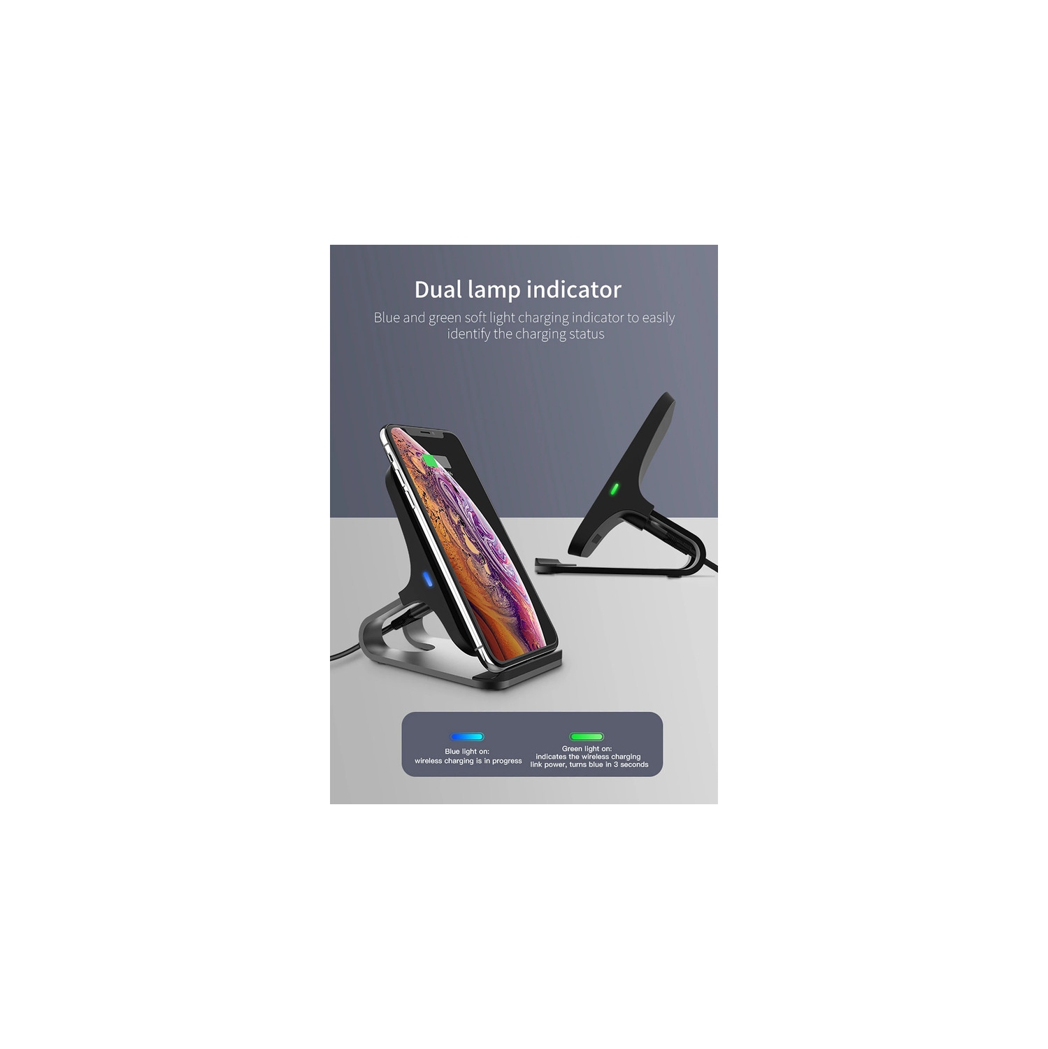 2 in 1 15W Wireless Charger and Car Holder Qi Quick Charge for iPhone 12 13 Android Wireless Charger Stand