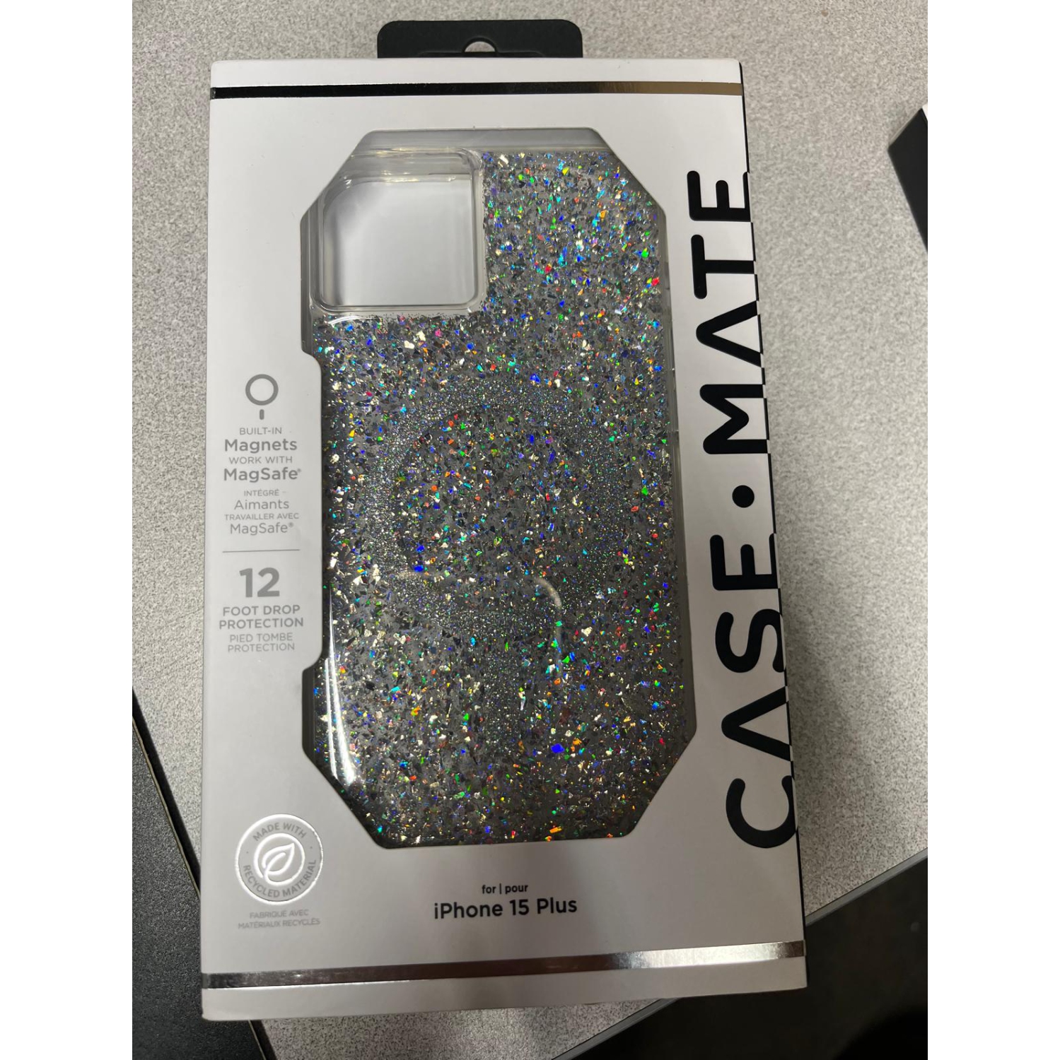 Case-Mate iPhone 15 plus magnets work with magsafe Twinkle Case