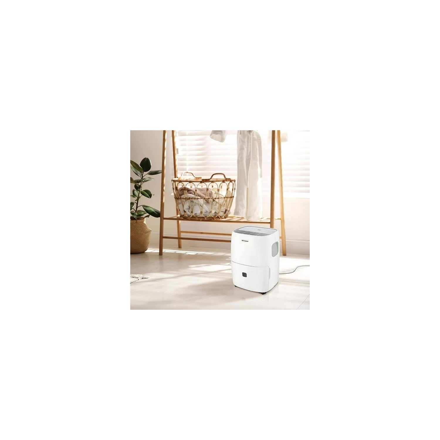 Remis à neuf Déshumidificateur portatif de 50 chopines de Whirlpool avec pompe intégrée, minuterie de 24 heures, arrêt automatique, filtre facile à