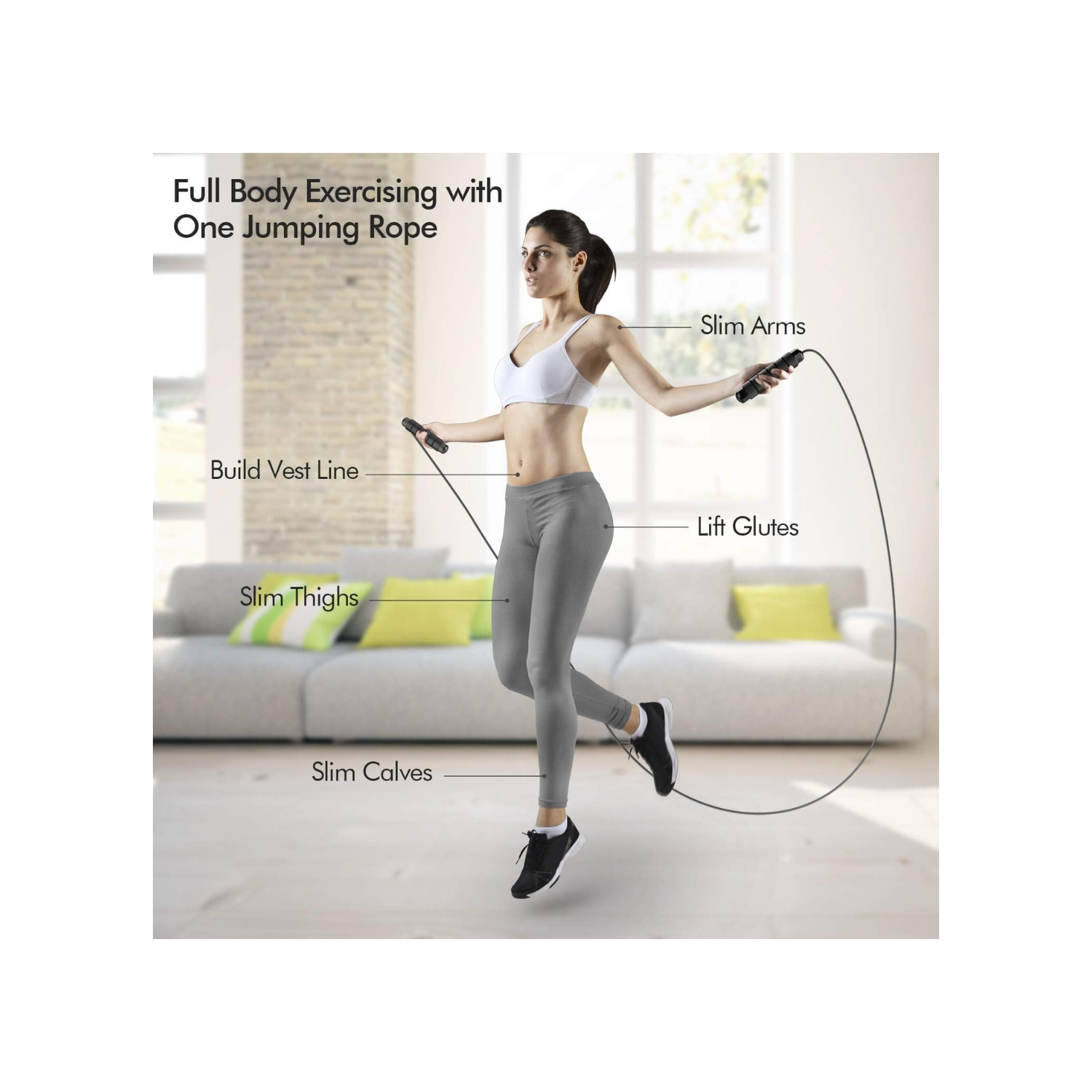 Jump Rope, Tangle-Free Rapid Speed Jumping Rope Cable with Ball Bearings for Women, Men, and Kids, Adjustable Steel Jump Rope Workout with Foam