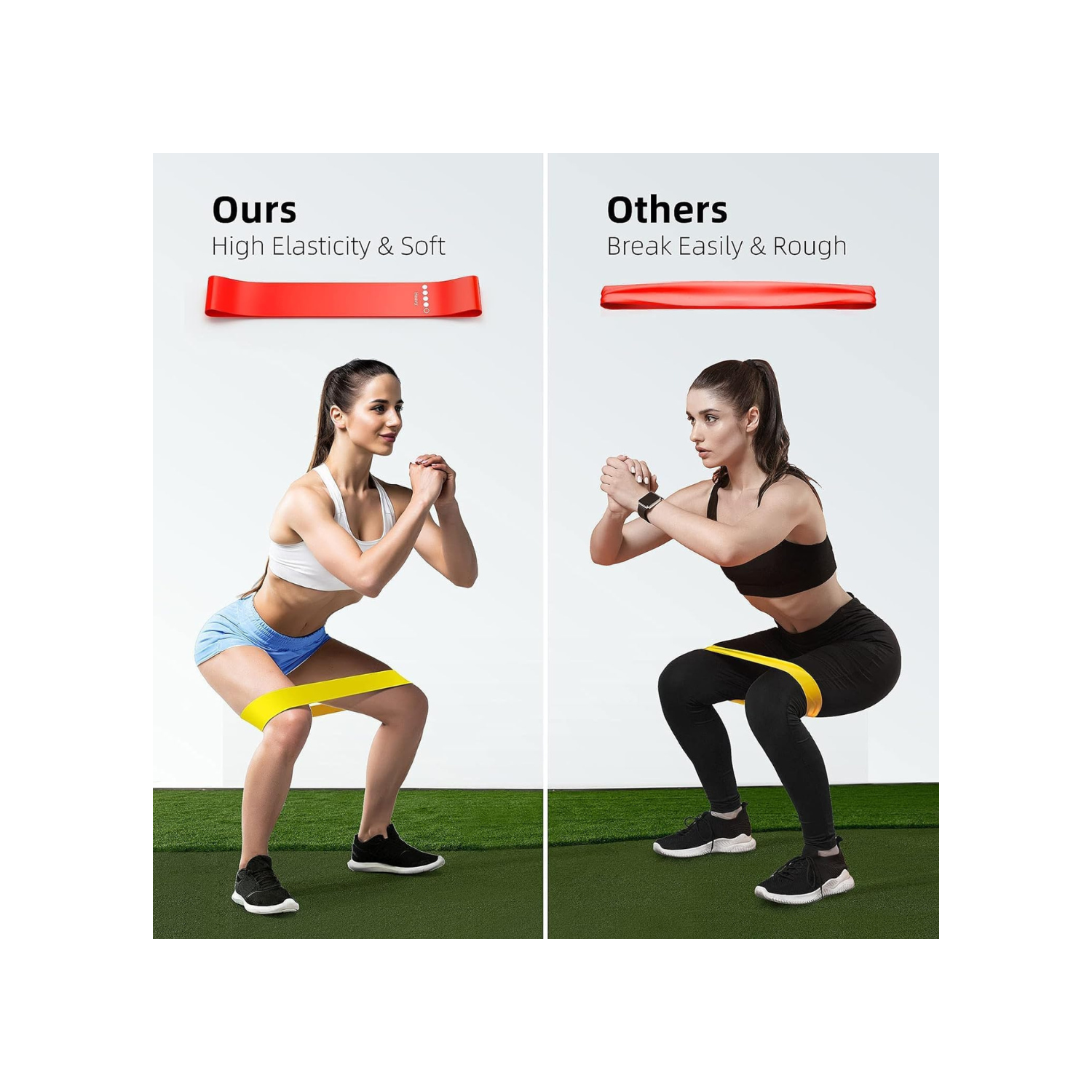 Exercise Bands - Resistance Bands for Exercise, Workout Bands with 5 Different Resistance Levels, Elastic Bands for Exercise Training, Exercise Band