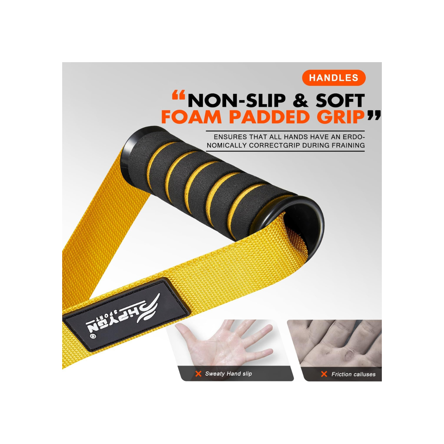 MEHAIZ Exercise Handles, Replacement Fitness Equipment for Pilates,Yoga,Strength Trainer, Heavy Duty Comfortable Cable Handle Compatible with High