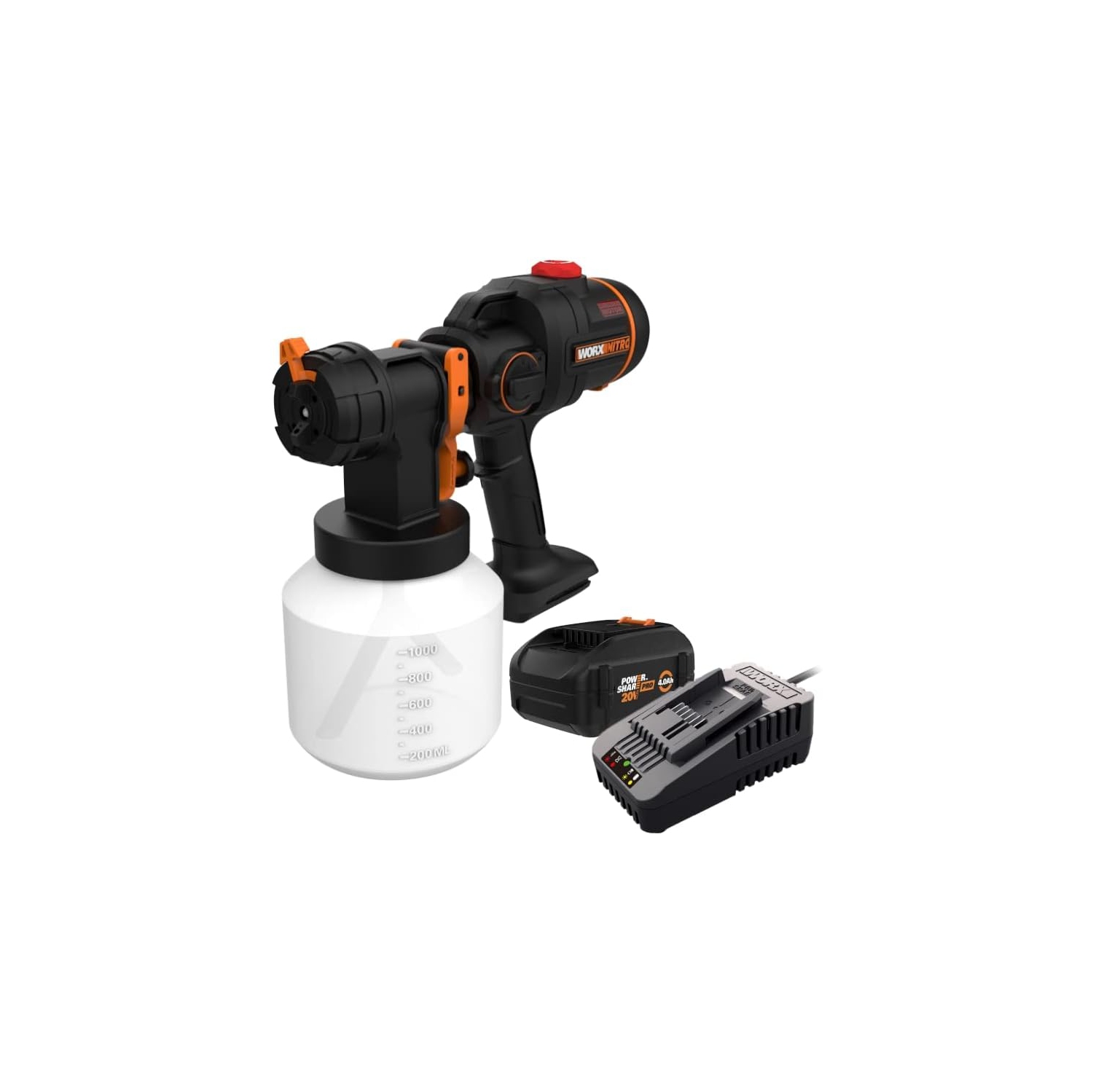 Worx -- 20V Nitro Cordless Paint Sprayer with Brushless Motor