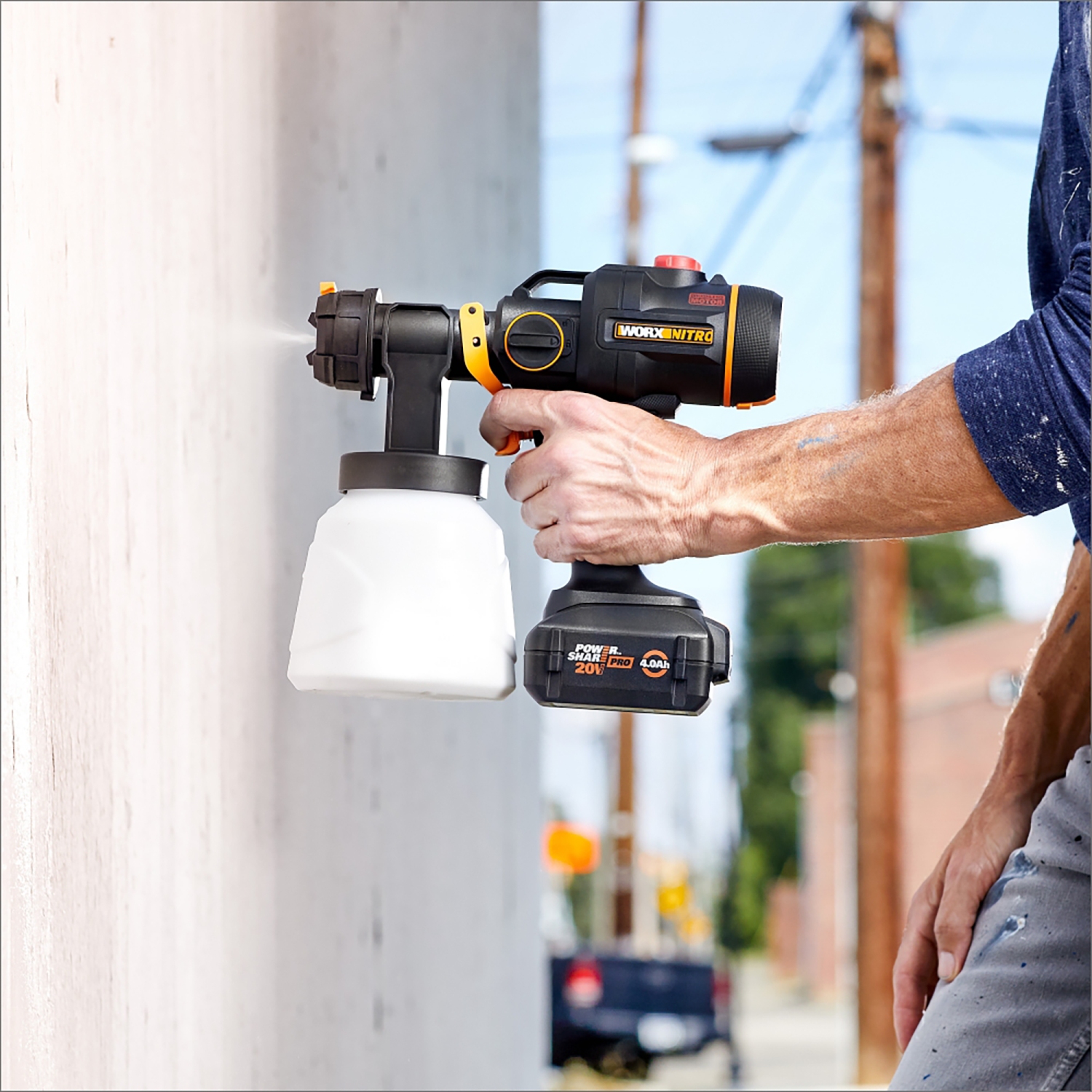 Worx -- 20V Nitro Cordless Paint Sprayer with Brushless Motor