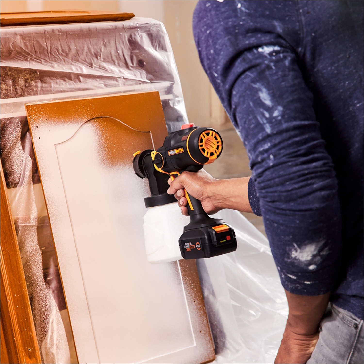 Worx -- 20V Nitro Cordless Paint Sprayer with Brushless Motor