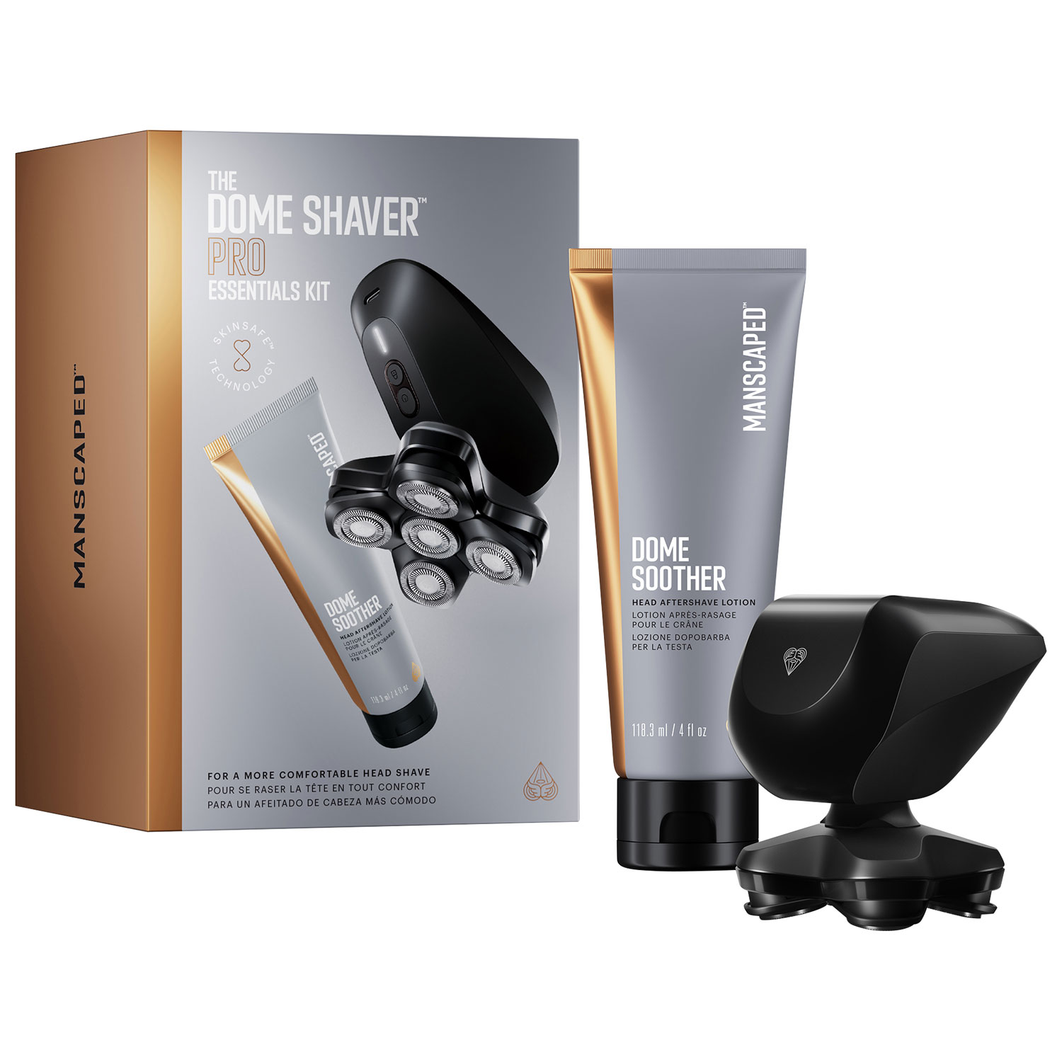Manscaped Dome Shaver Pro Cordless Scalp & Bald Head Shaver Essentials Kit