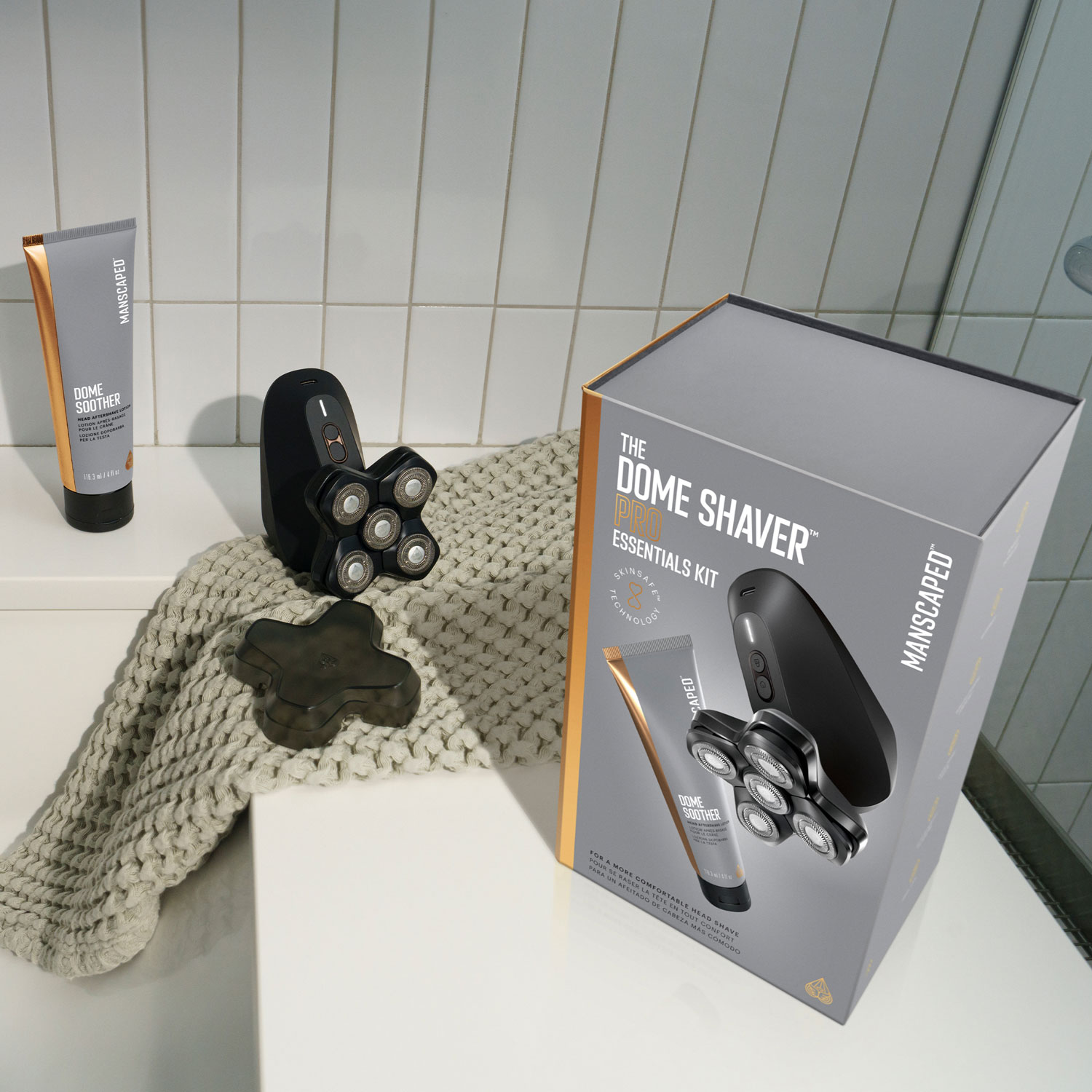 Manscaped Dome Shaver Pro Cordless Scalp & Bald Head Shaver Essentials Kit