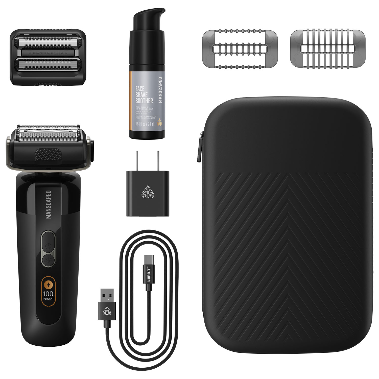 Manscaped Chairman Pro Cordless Foil Shaver & Stubble Trimmer Essentials Kit