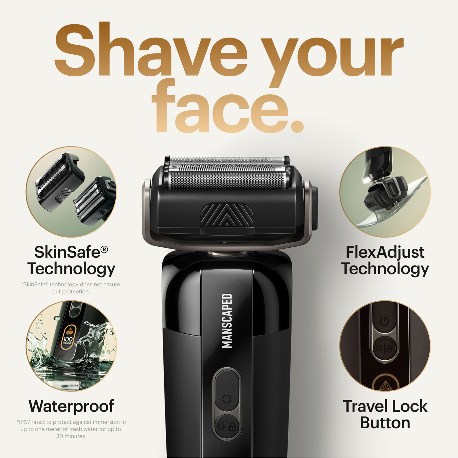 Manscaped Chairman Pro Cordless Foil Shaver & Stubble Trimmer Essentials Kit