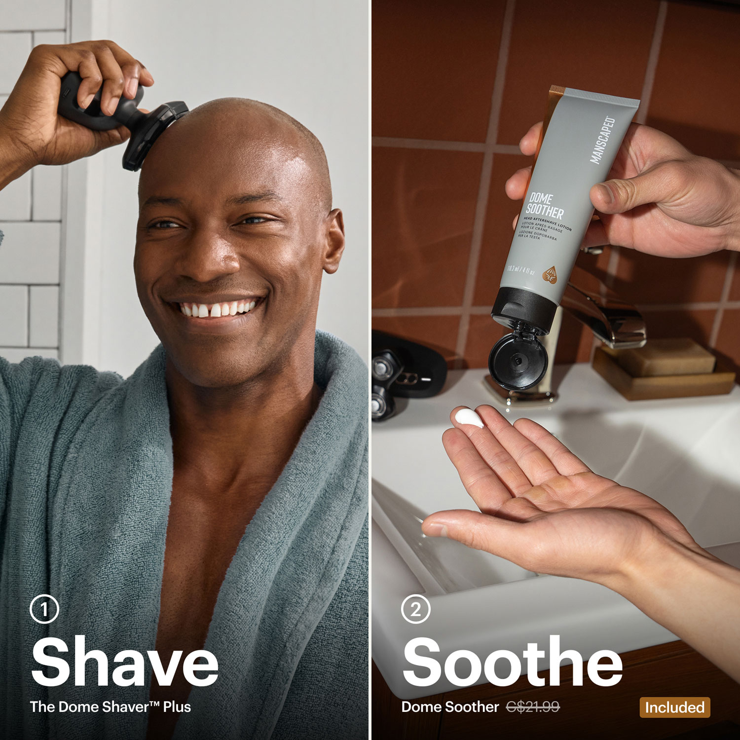 Manscaped Dome Shaver Plus Cordless Scalp & Bald Head Shaver Essentials Kit