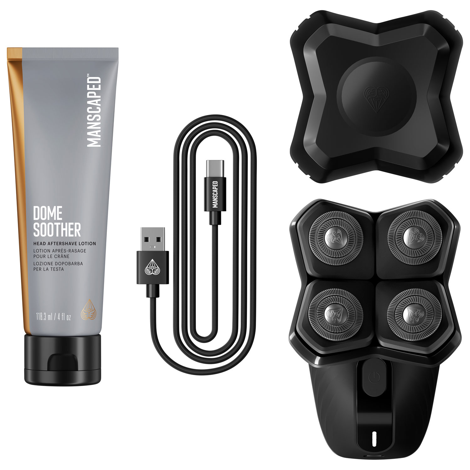 Manscaped Dome Shaver Plus Cordless Scalp & Bald Head Shaver Essentials Kit